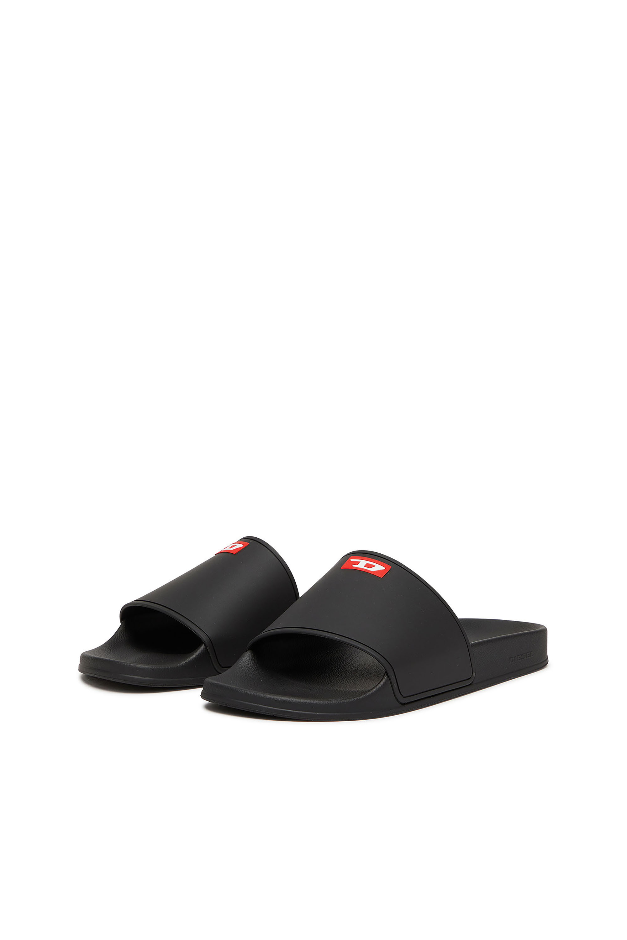【DIESEL】Sa-Slide D ロゴ フリンジデニム スライド サンダル DIESEL (ディーゼル) オーバルD ウォッシュドデニム サンダル SA
