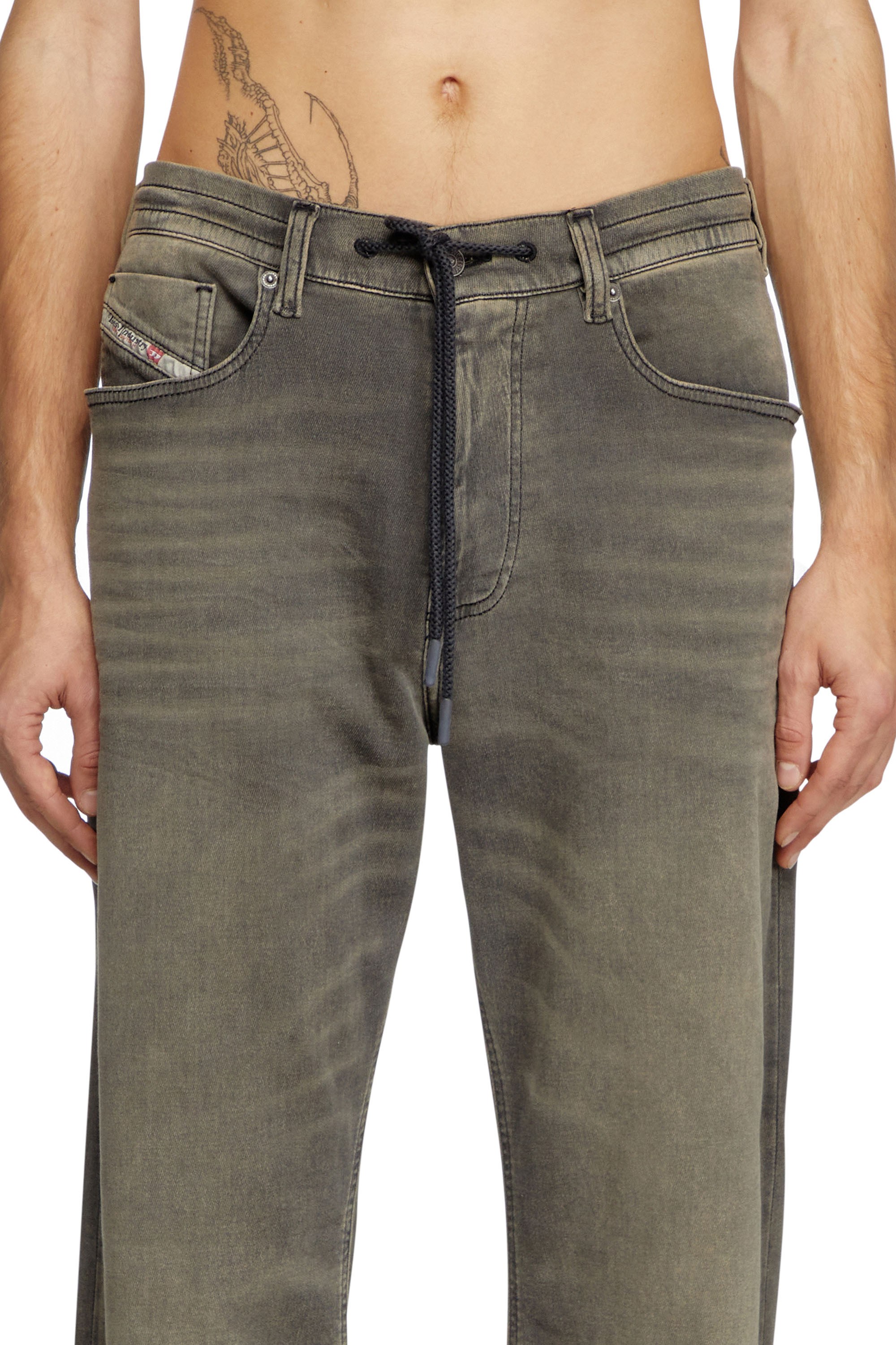 Diesel - Man's Relaxed 2080 D-Reel Joggjeans® 068PD, Light Grey - 4