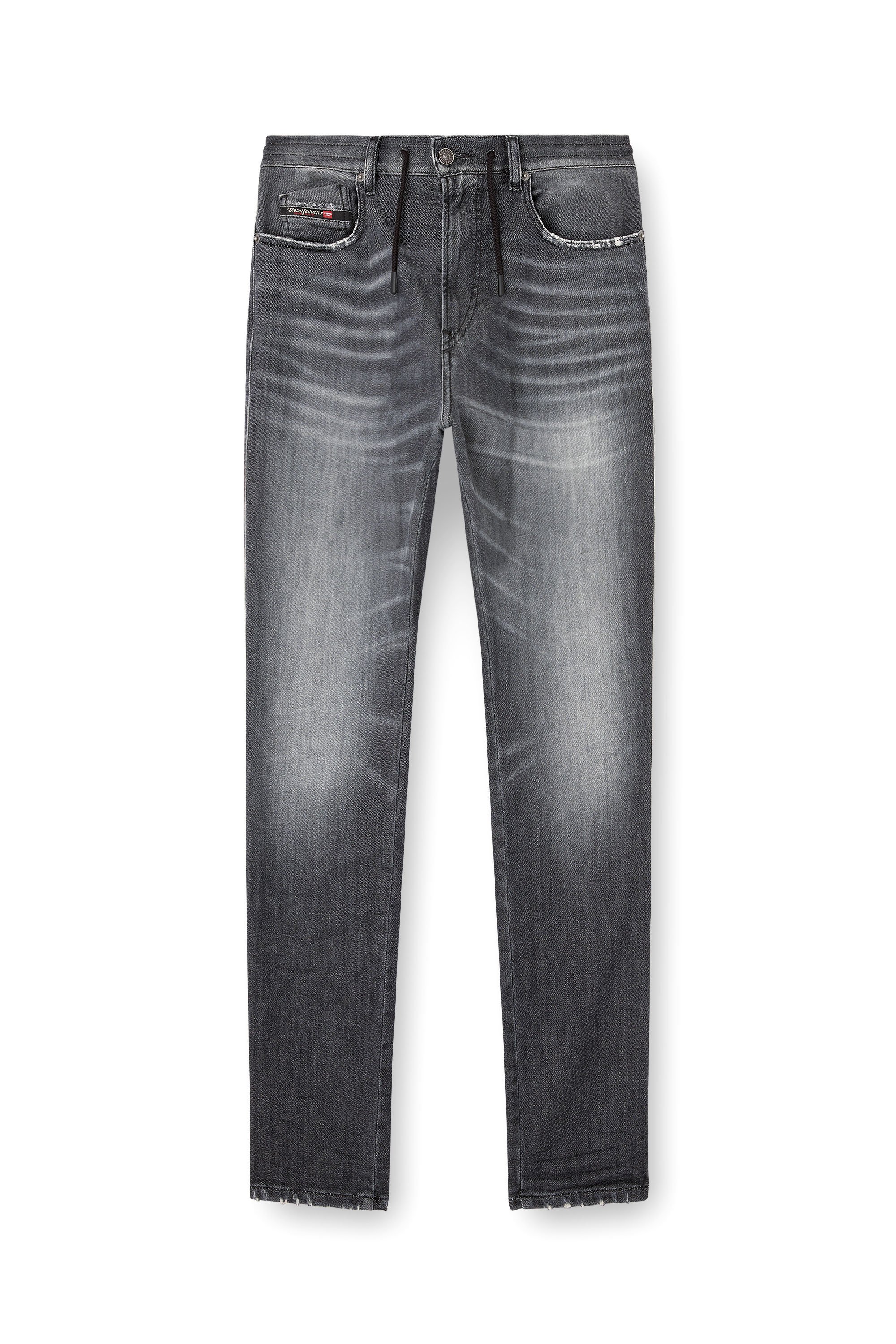 Diesel - Man's Slim 2062 D-Strukt Joggjeans® 09M67, Black/Dark grey - 3