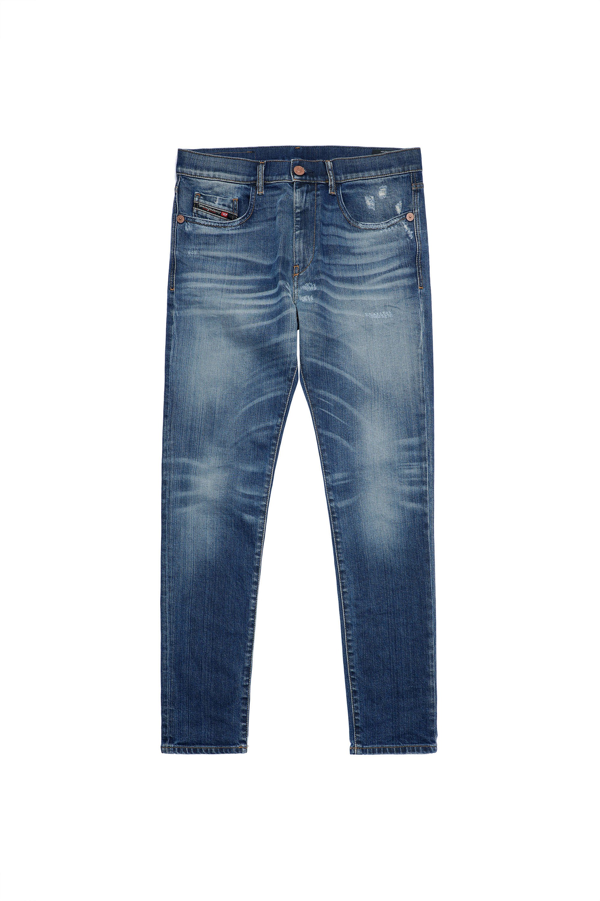 Diesel - D-Strukt Slim Jeans 09A98, Dark Blue - Image 6