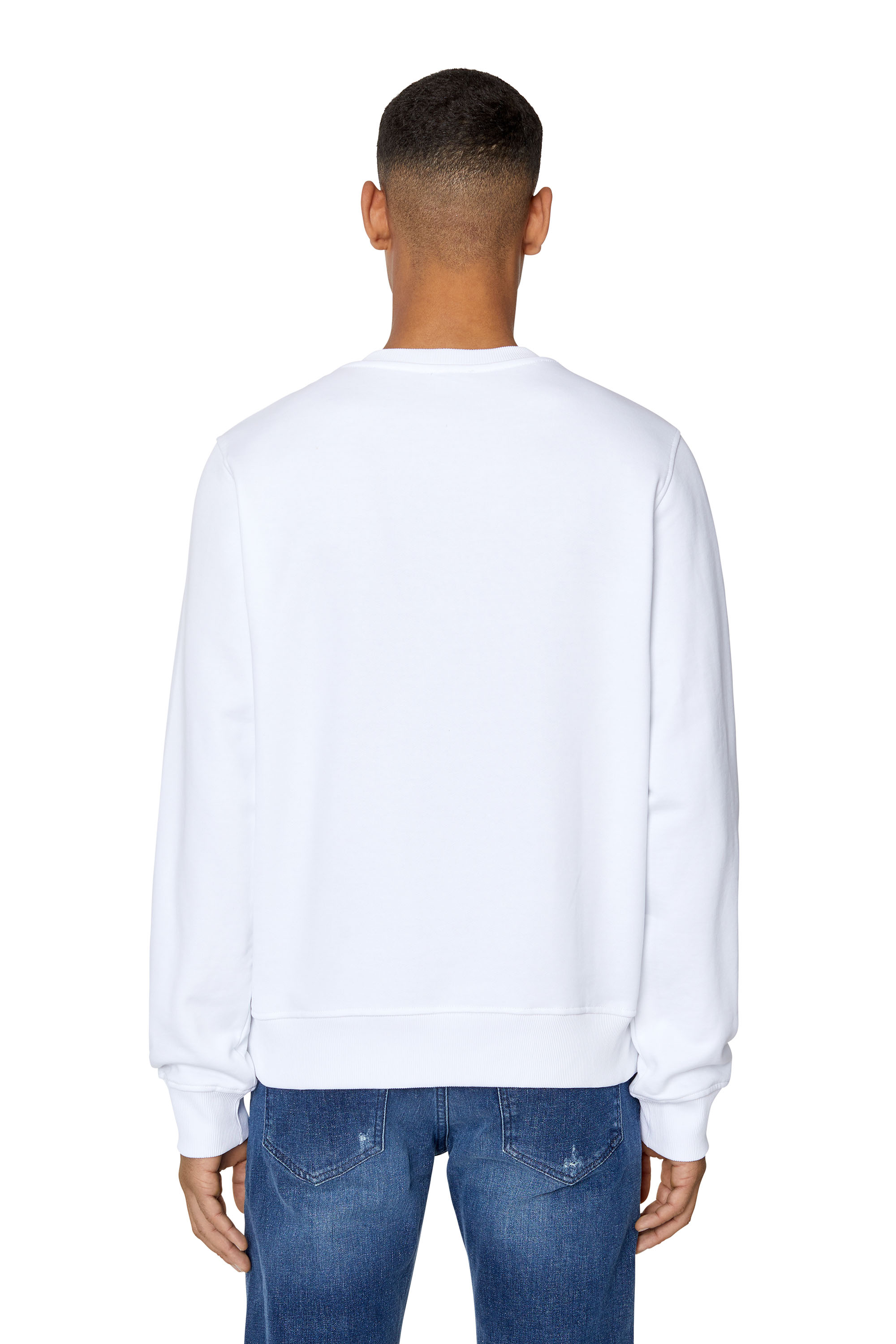 S-GINN-E9 Man: Sweatshirt with peel-effect logo print | Diesel