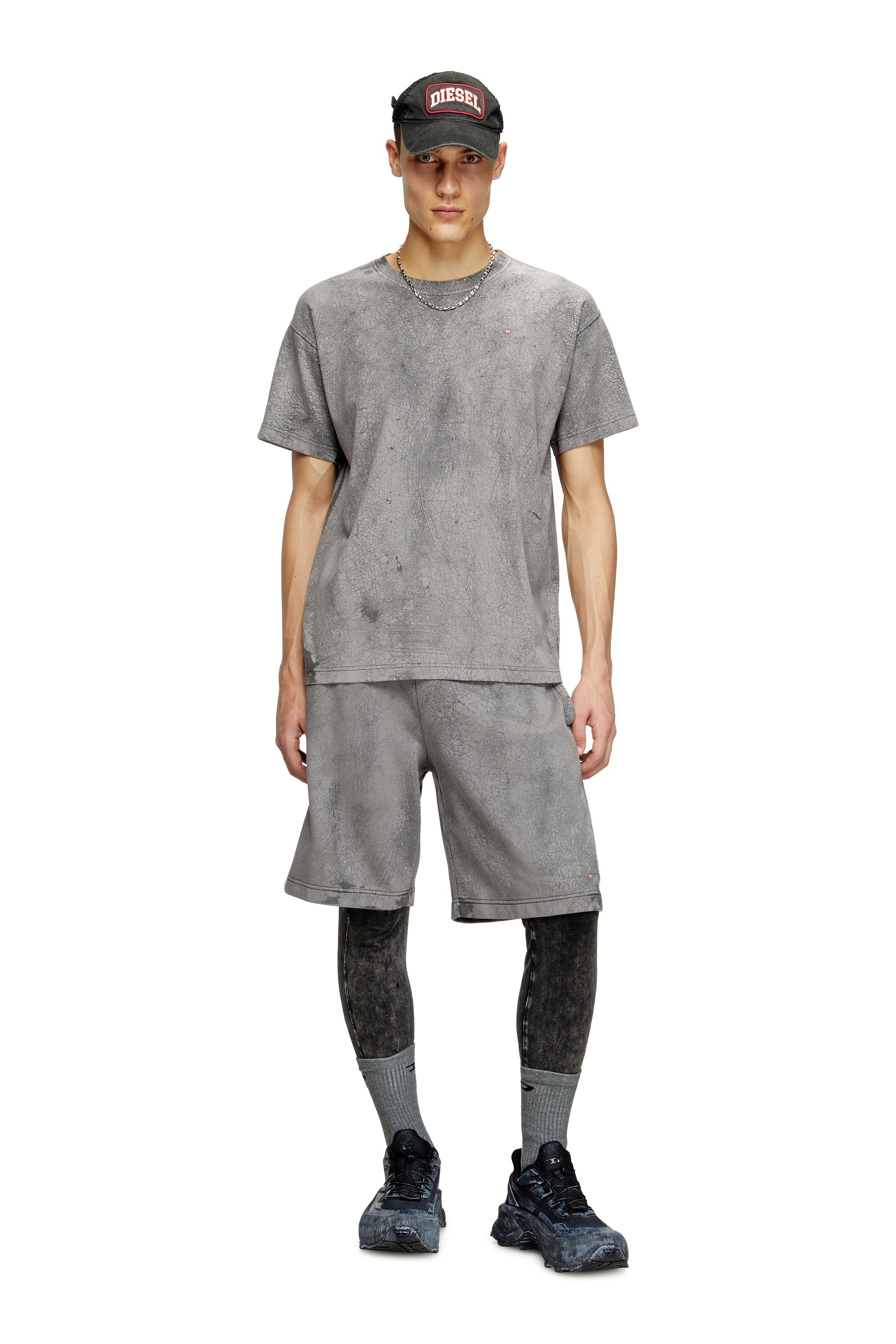 Diesel - T-NORM-T8, Camiseta de punto encerado Hombre in Gris - 2