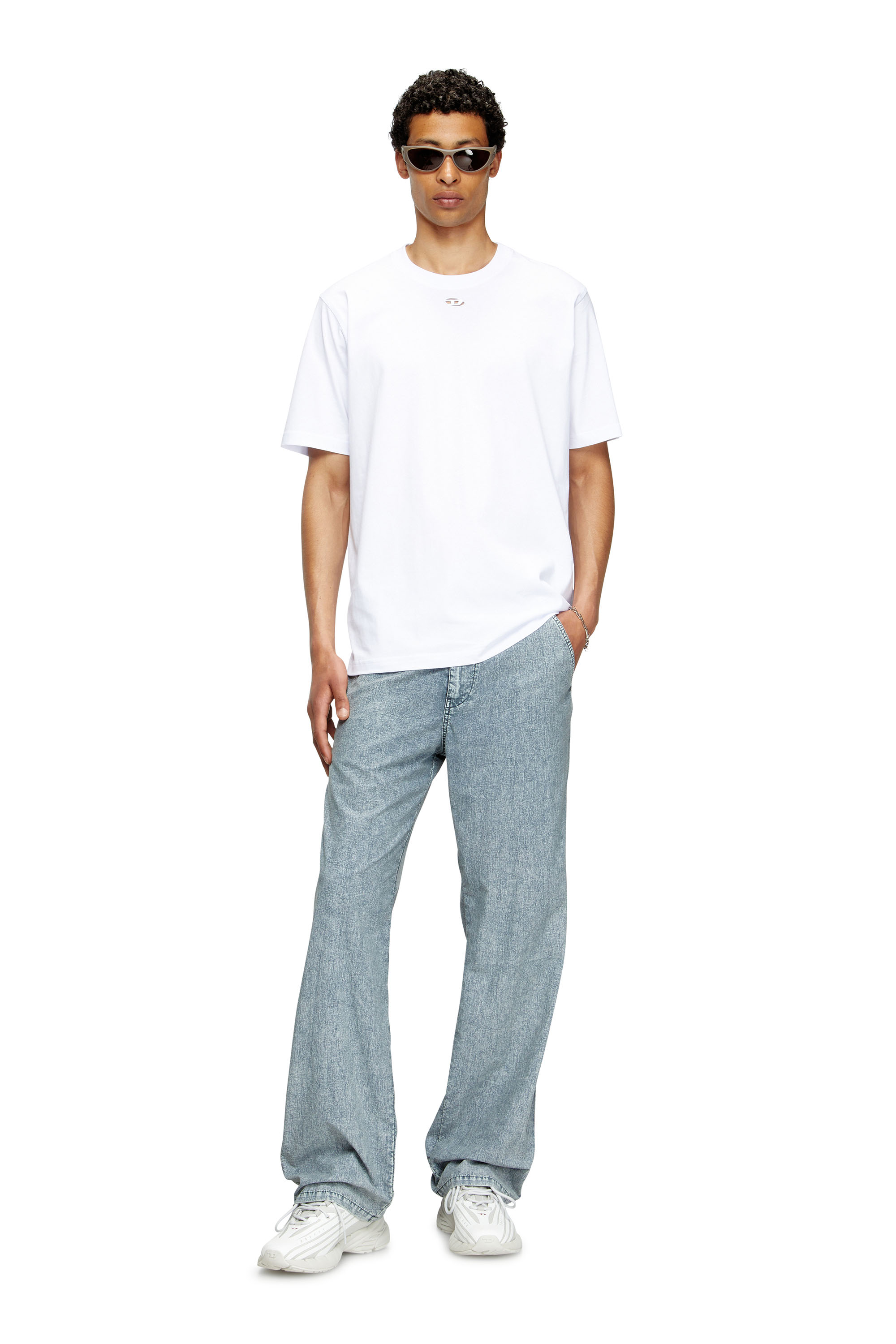 Diesel - T-ADJUST-MAREY, Camiseta con recorte Oval D Hombre in Blanco - 2