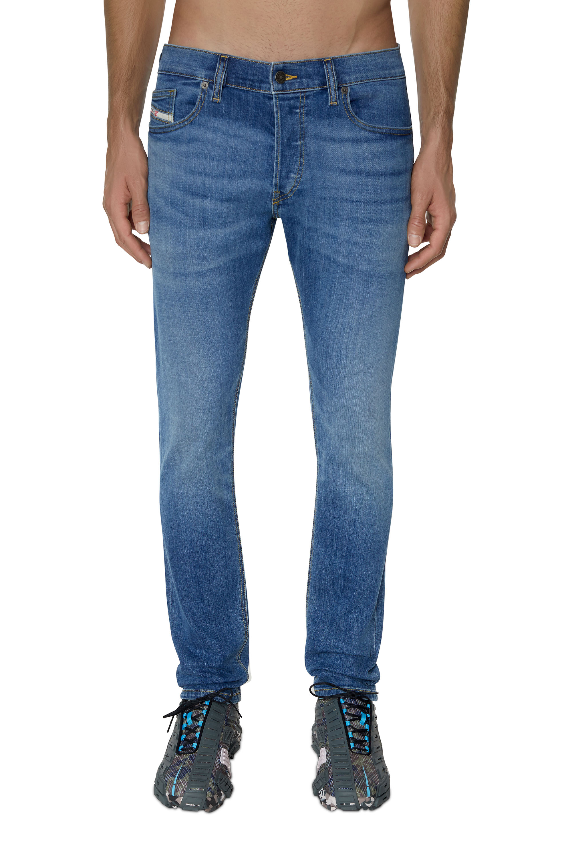 Diesel - D-Luster 0ELAV Slim Jeans, Azul medio - Image 1