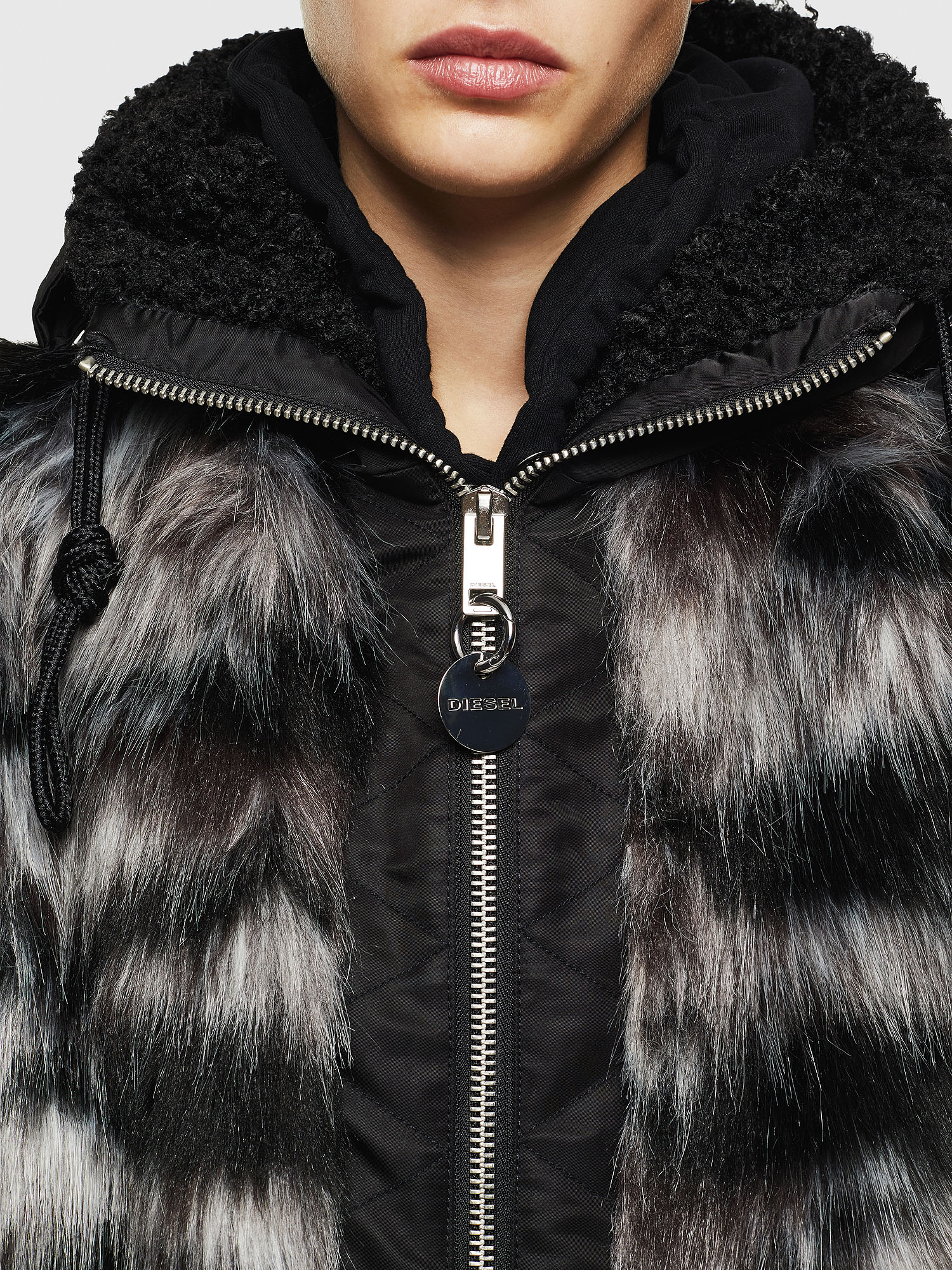 diesel fur jacket