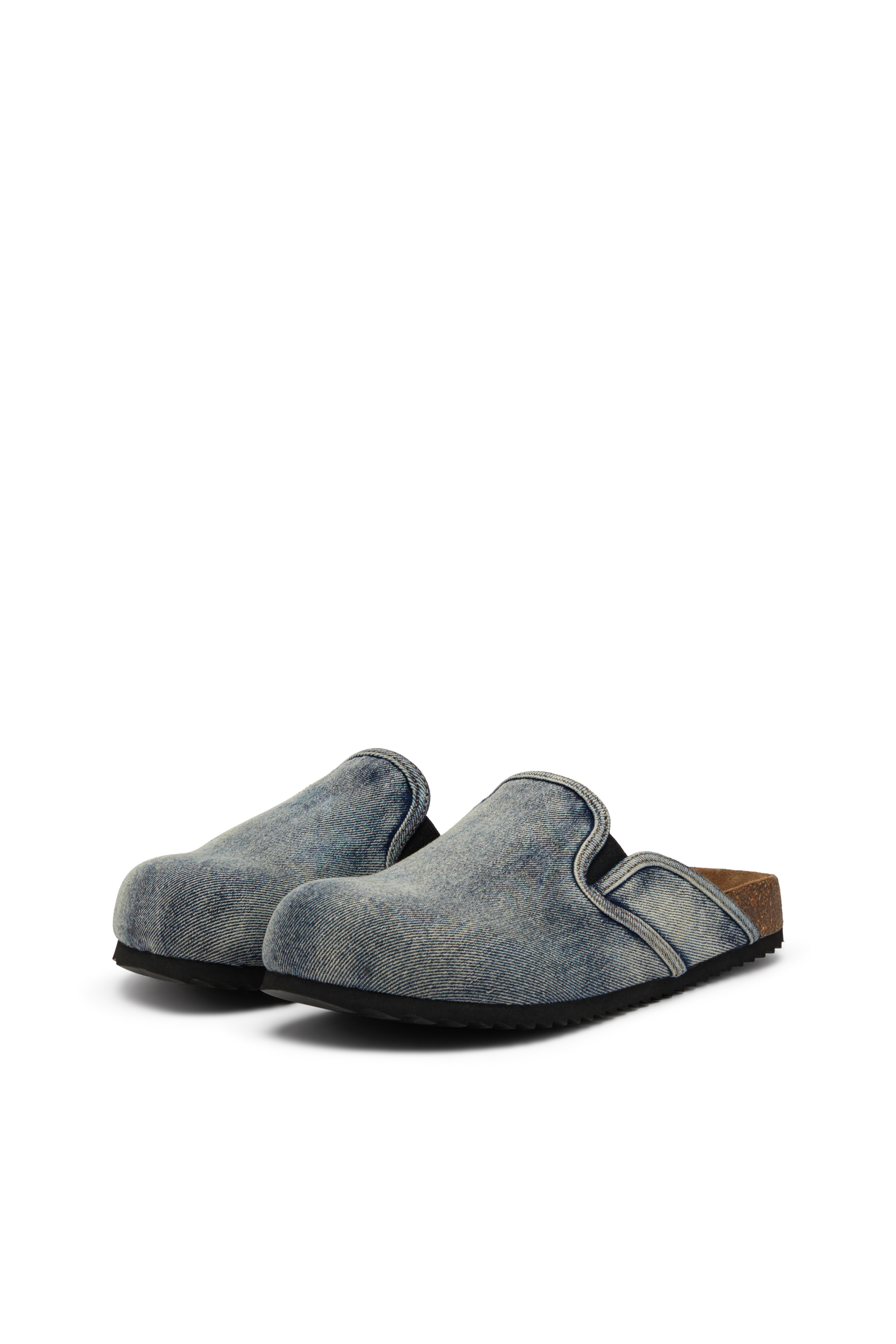 Diesel - D-WOODSTOCK SLIP-ON, Zapatos planos sin talón en cuero napa Hombre in Azul marino - 8