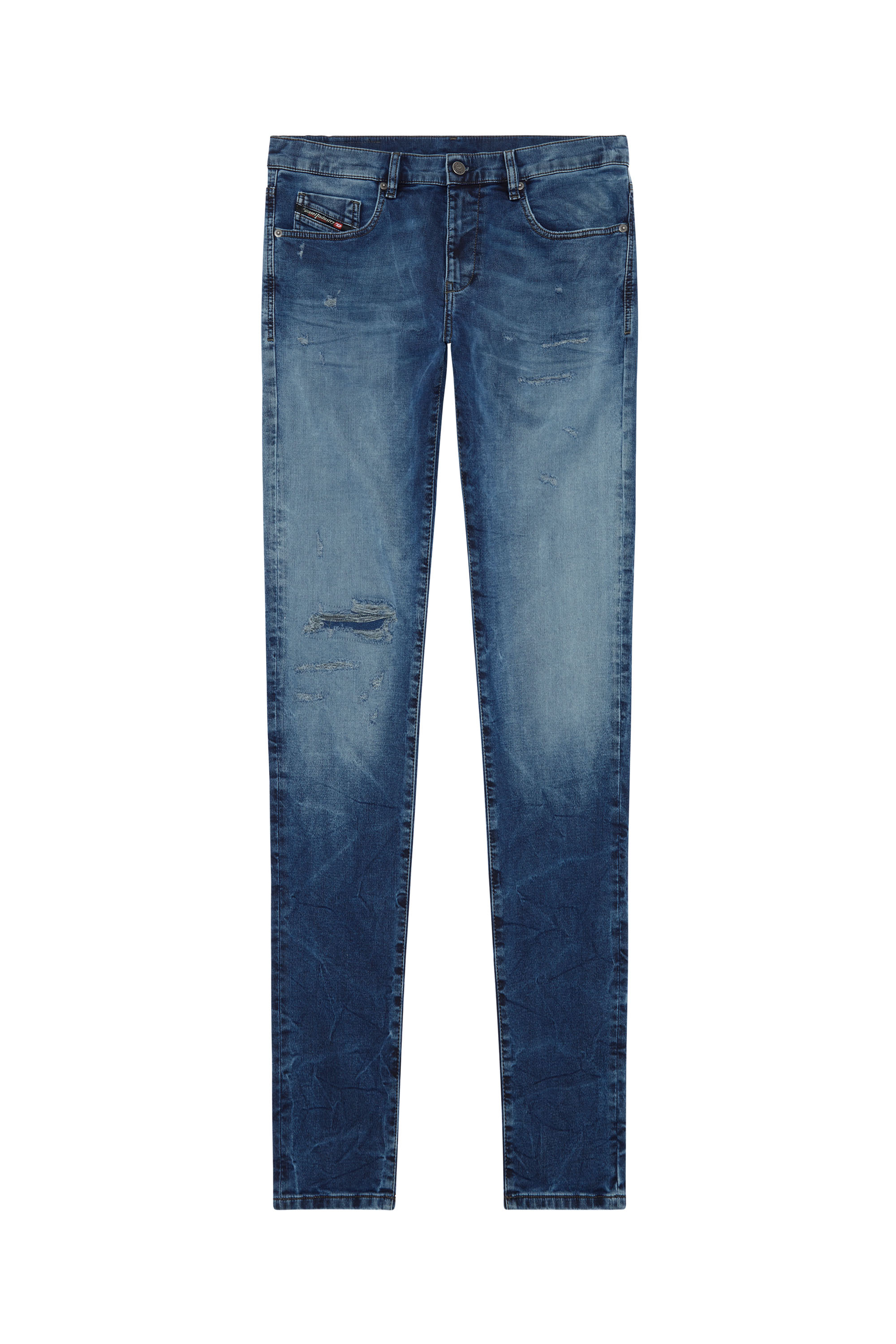 Diesel - Slim D-Strukt JoggJeans® E9H11, Azul Oscuro - Image 5