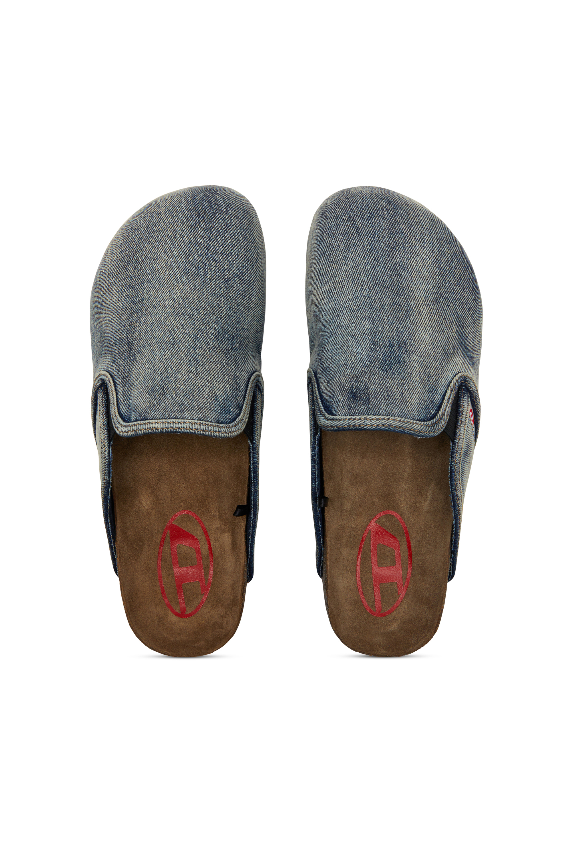 Diesel - D-WOODSTOCK SLIP-ON, Zapatos planos sin talón en cuero napa Hombre in Azul marino - 5