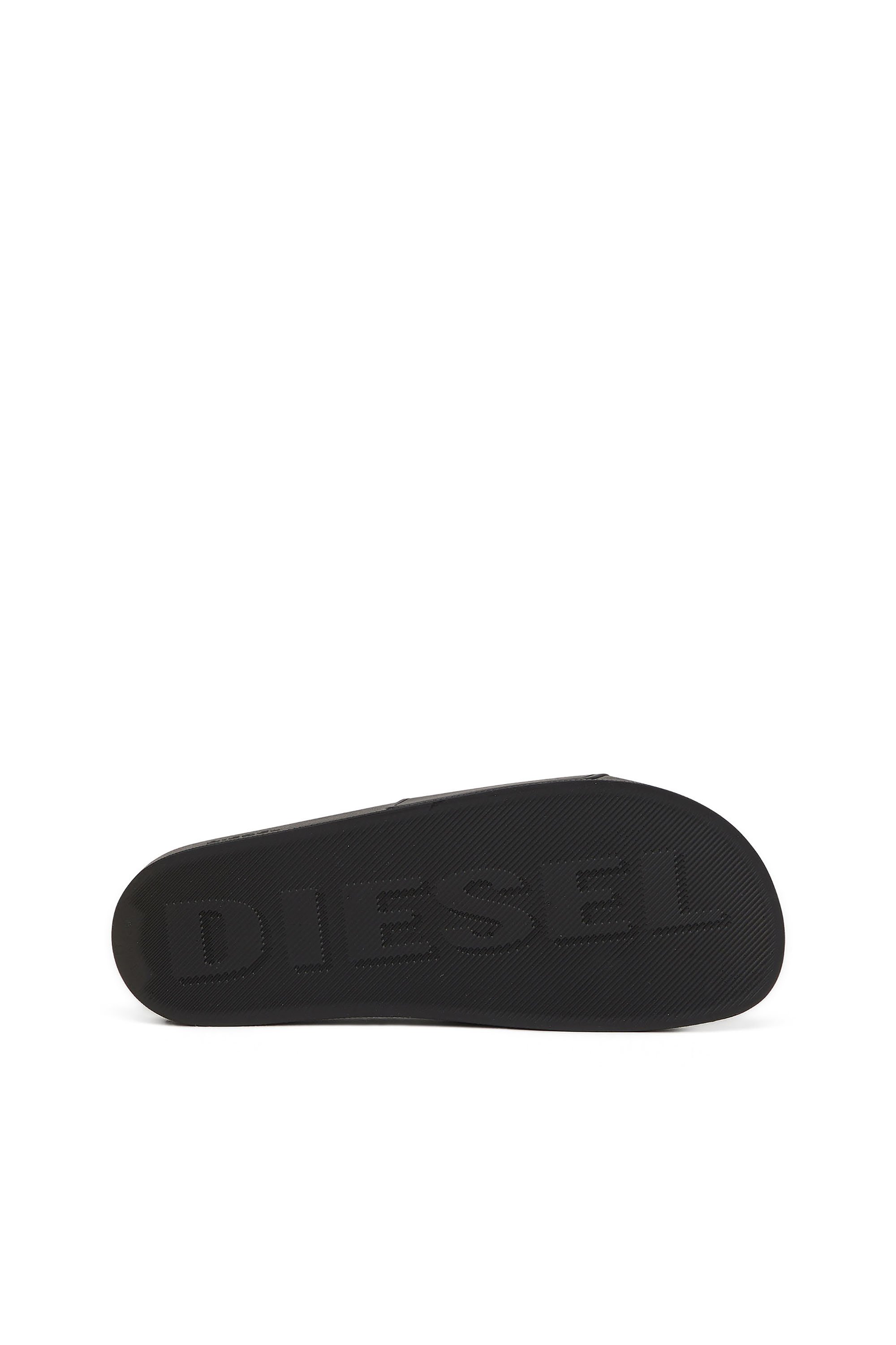 Diesel - SA-SWIM, Chanclas de piscina de goma con logotipo D Hombre in Negro - 4