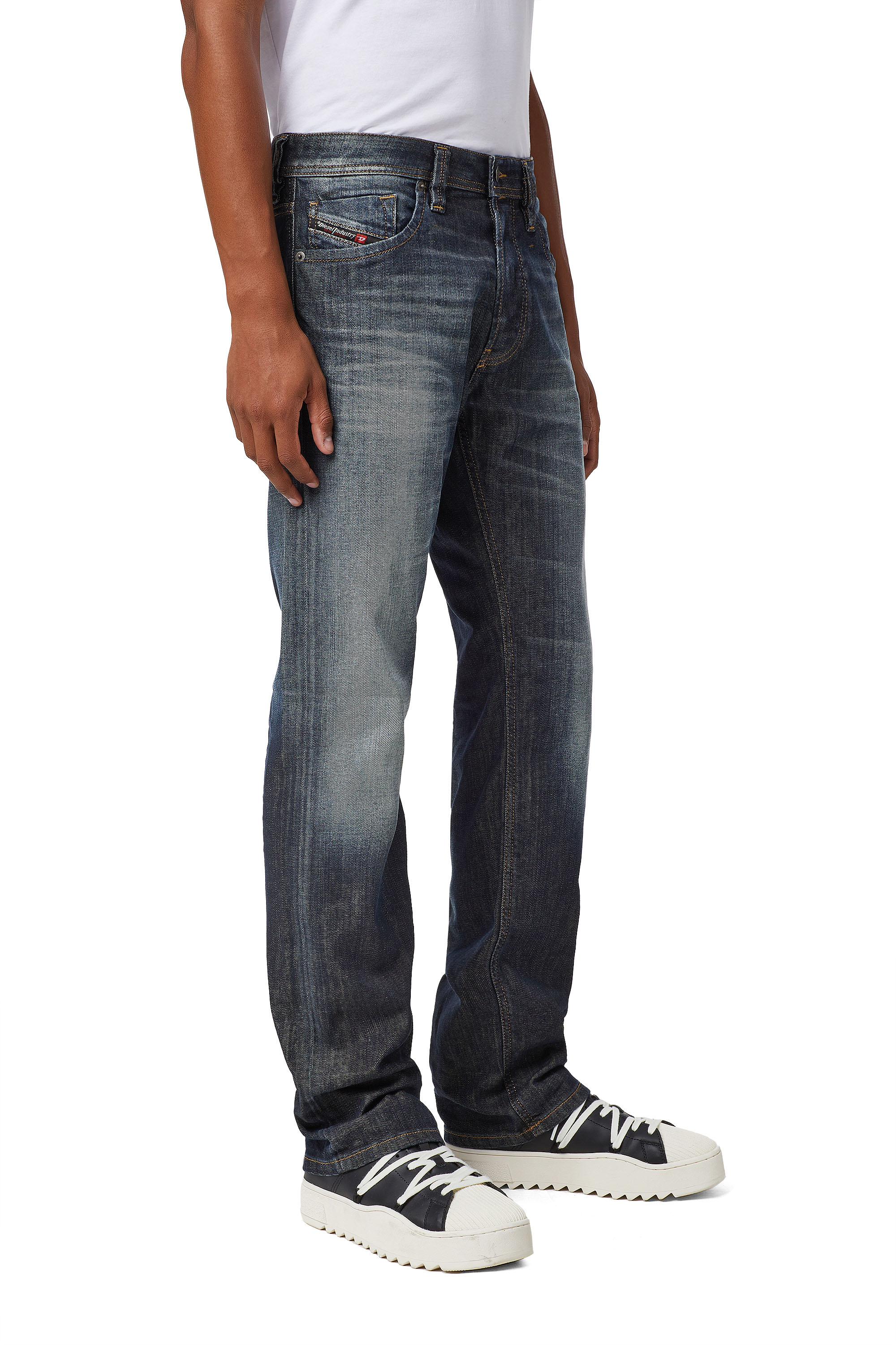 Diesel - Larkee Straight Jeans 009EP, Dark Blue - Image 4