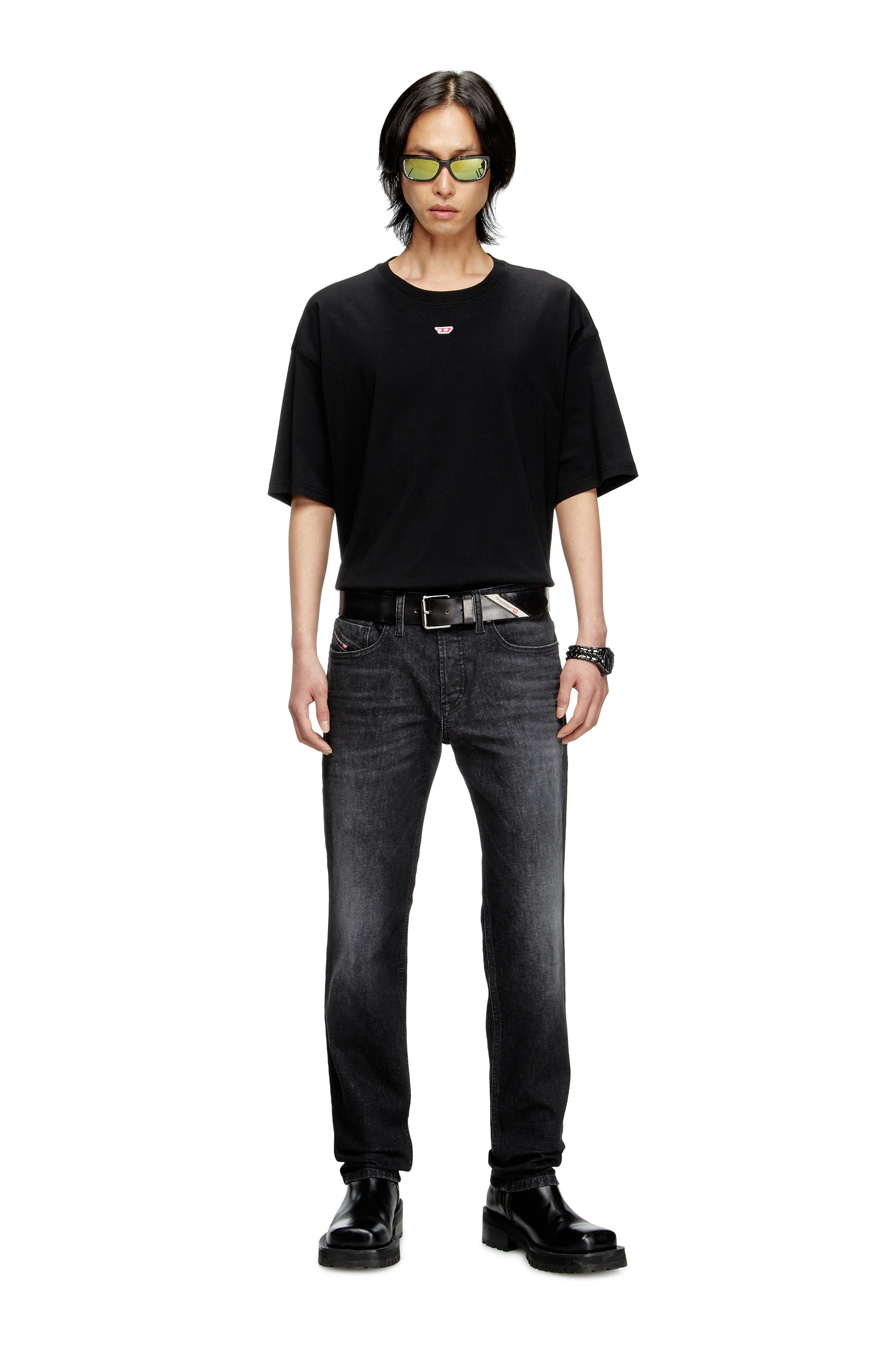 Diesel - Man's Regular Jeans 2023 D-Finitive 0DBDT, Black/Dark grey - 2