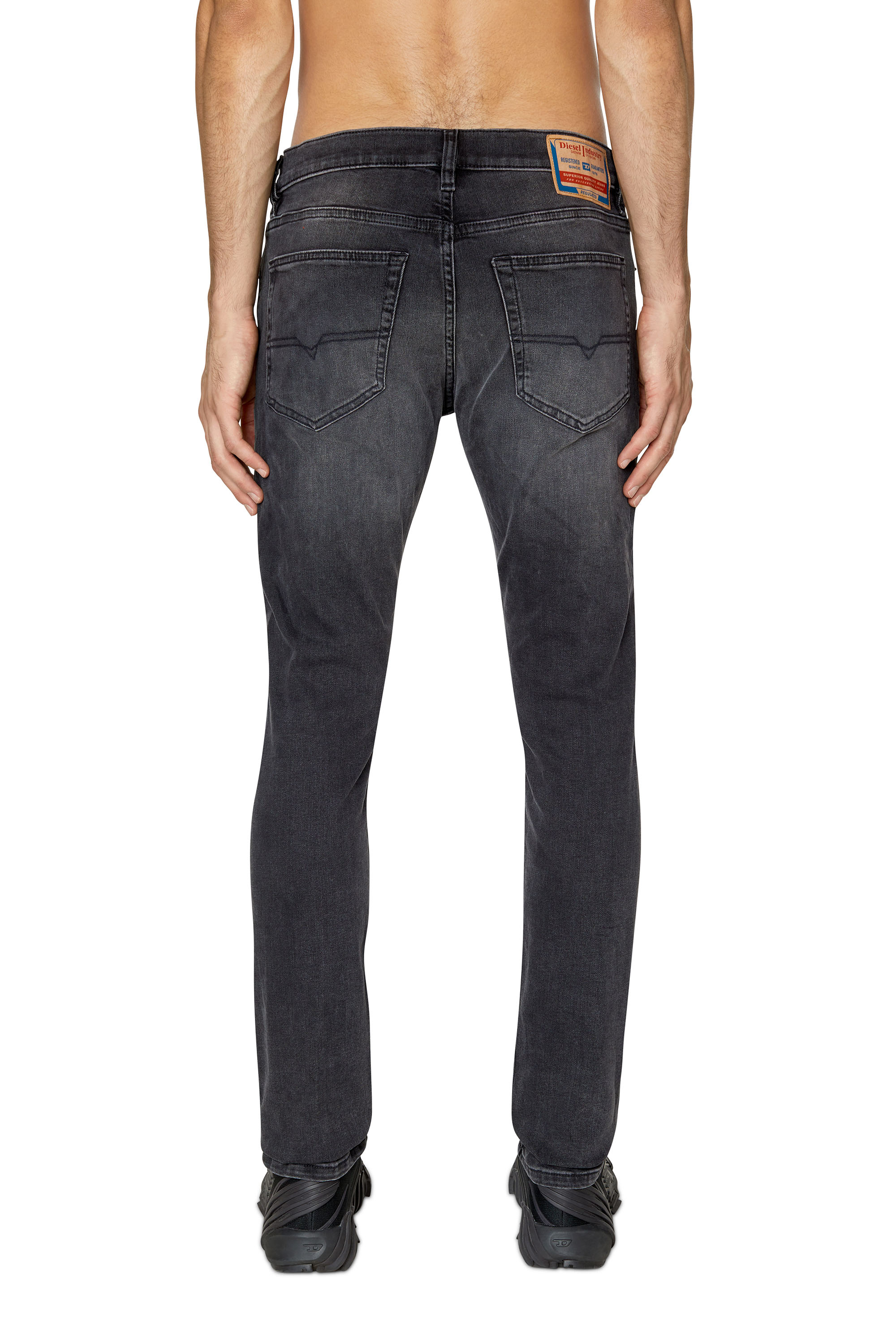 Diesel - D-Luster 0IHAV Slim Jeans, Negro/Gris oscuro - Image 2