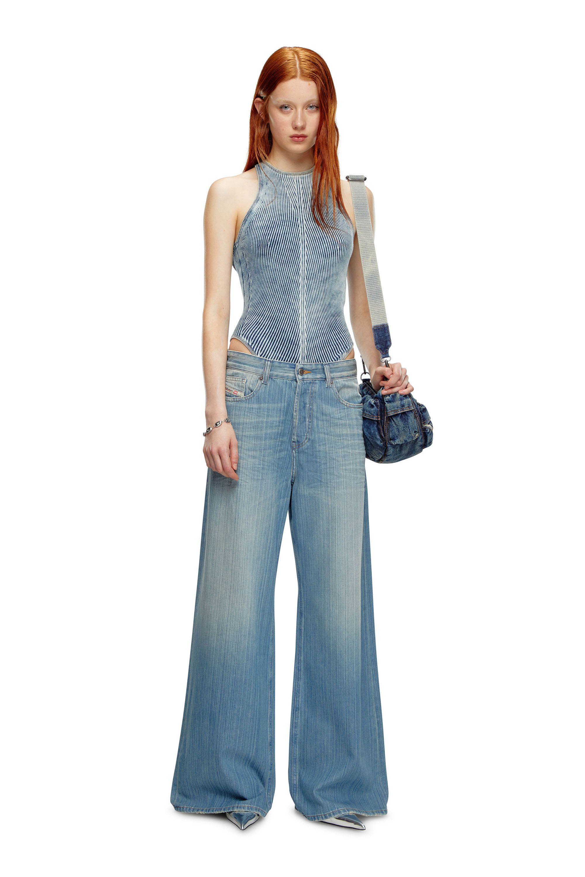 Diesel - Straight Jeans 1996 D-Sire 09J87, Mujer Straight Jeans - 1996 D-Sire in Azul marino - Image 1