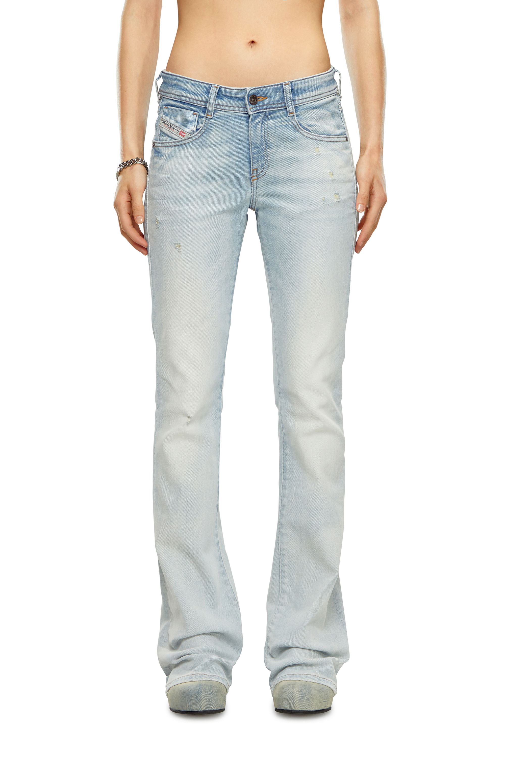 Diesel - Bootcut and Flare Jeans 1969 D-Ebbey 09H73, Azul Claro - Image 2