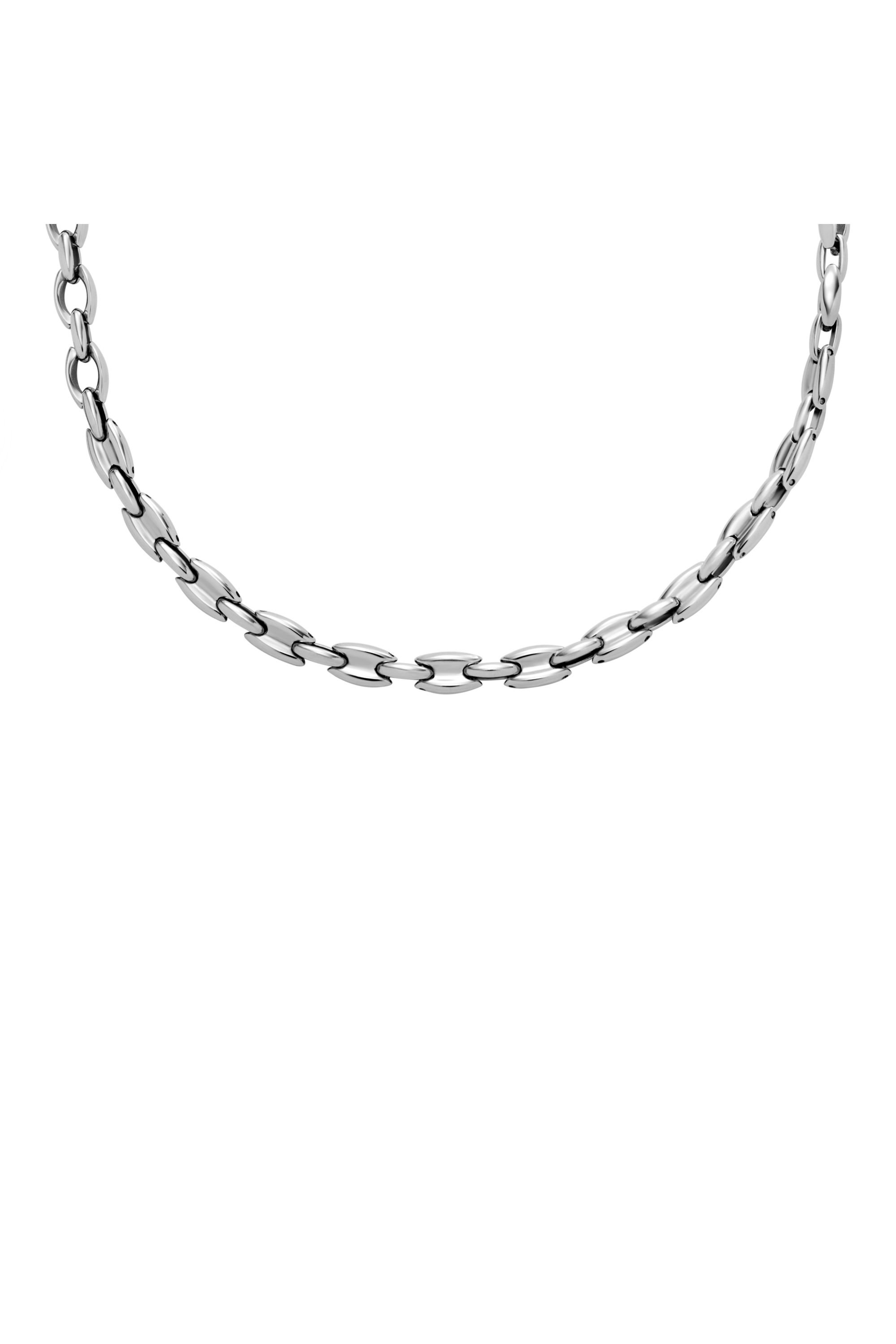 Diesel - DX1582040 JEWEL, Collar de cadena de acero inoxidable Unisex in Plateado - 2