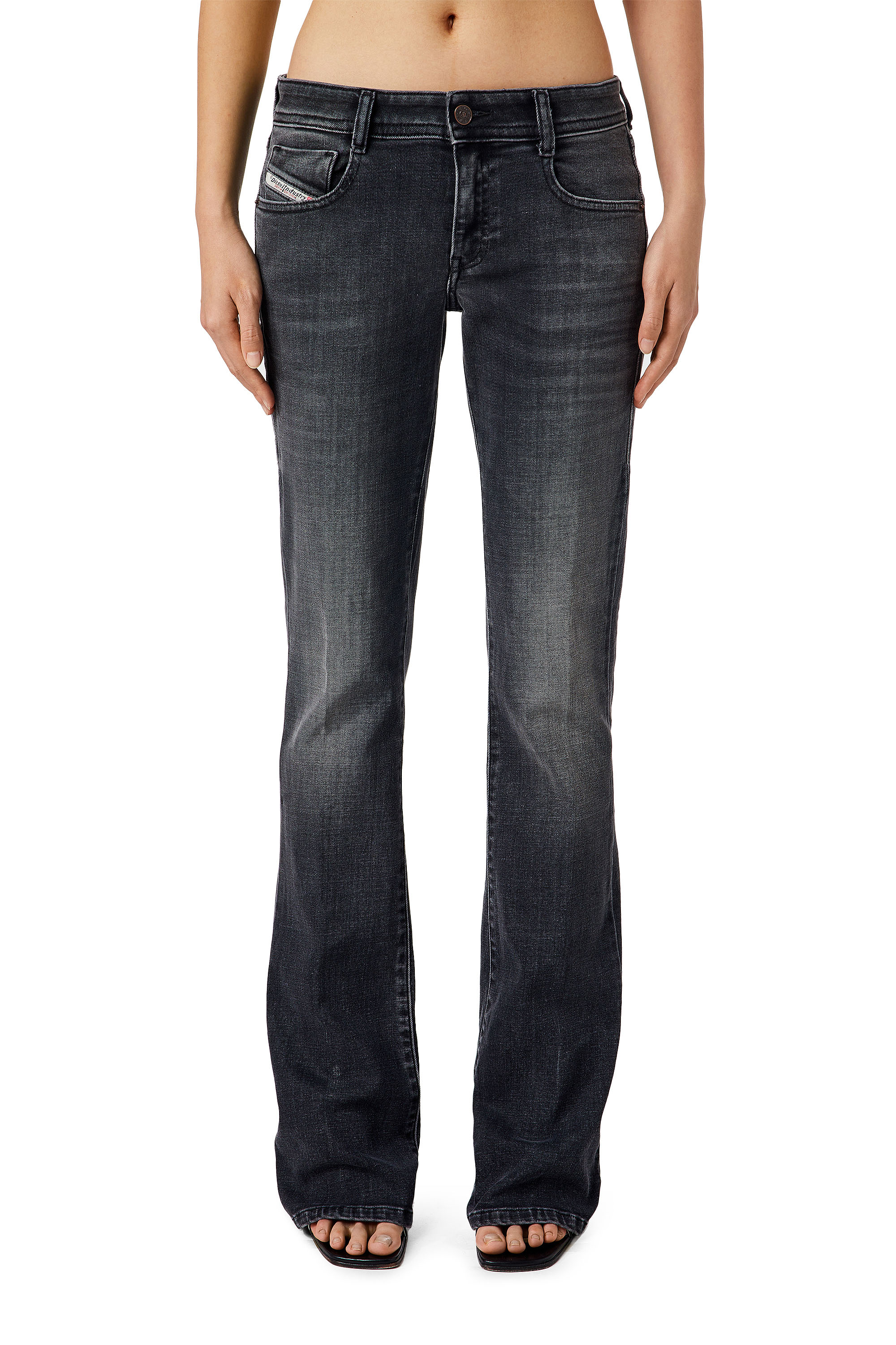 Diesel - 1969 D-EBBEY 0EIAG Bootcut and Flare Jeans, Negro/Gris oscuro - Image 1