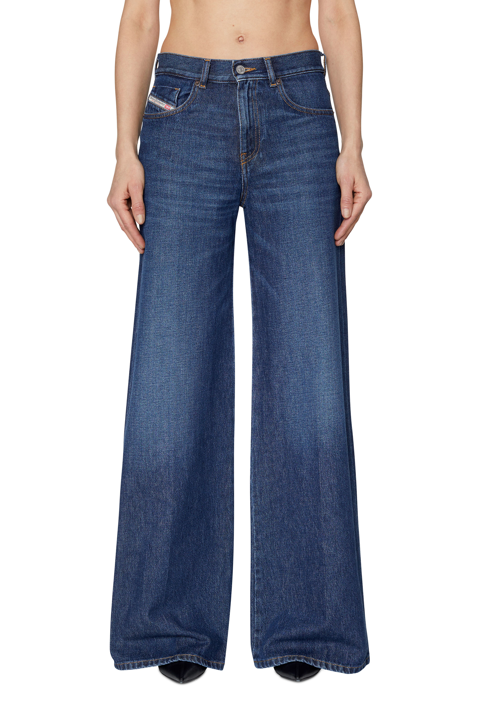 Diesel - 1978 09C03 Bootcut and Flare Jeans, Azul Oscuro - Image 2