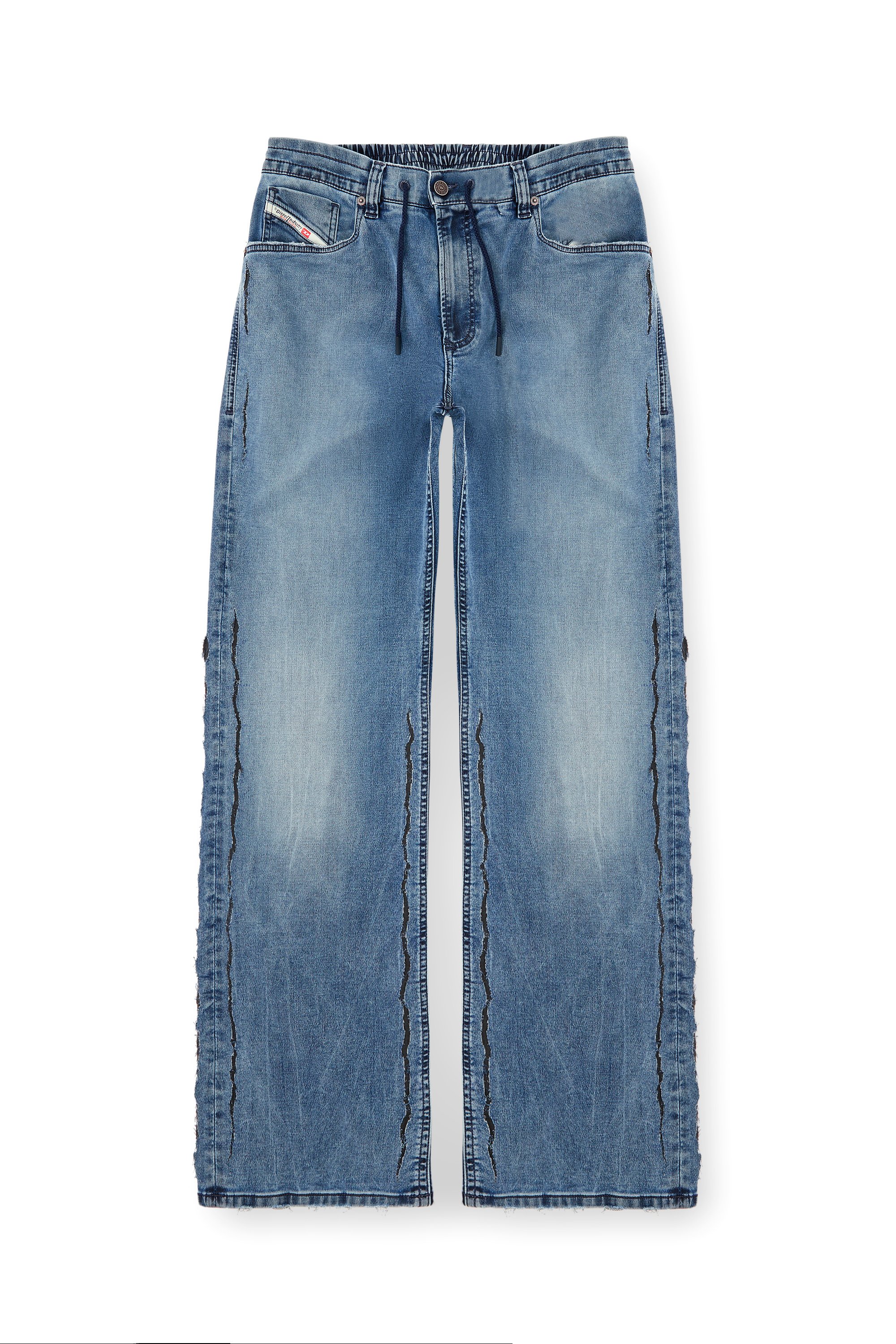 Diesel - Man's Relaxed 2080 D-Reel Joggjeans® 09K64, Medium blue - 1