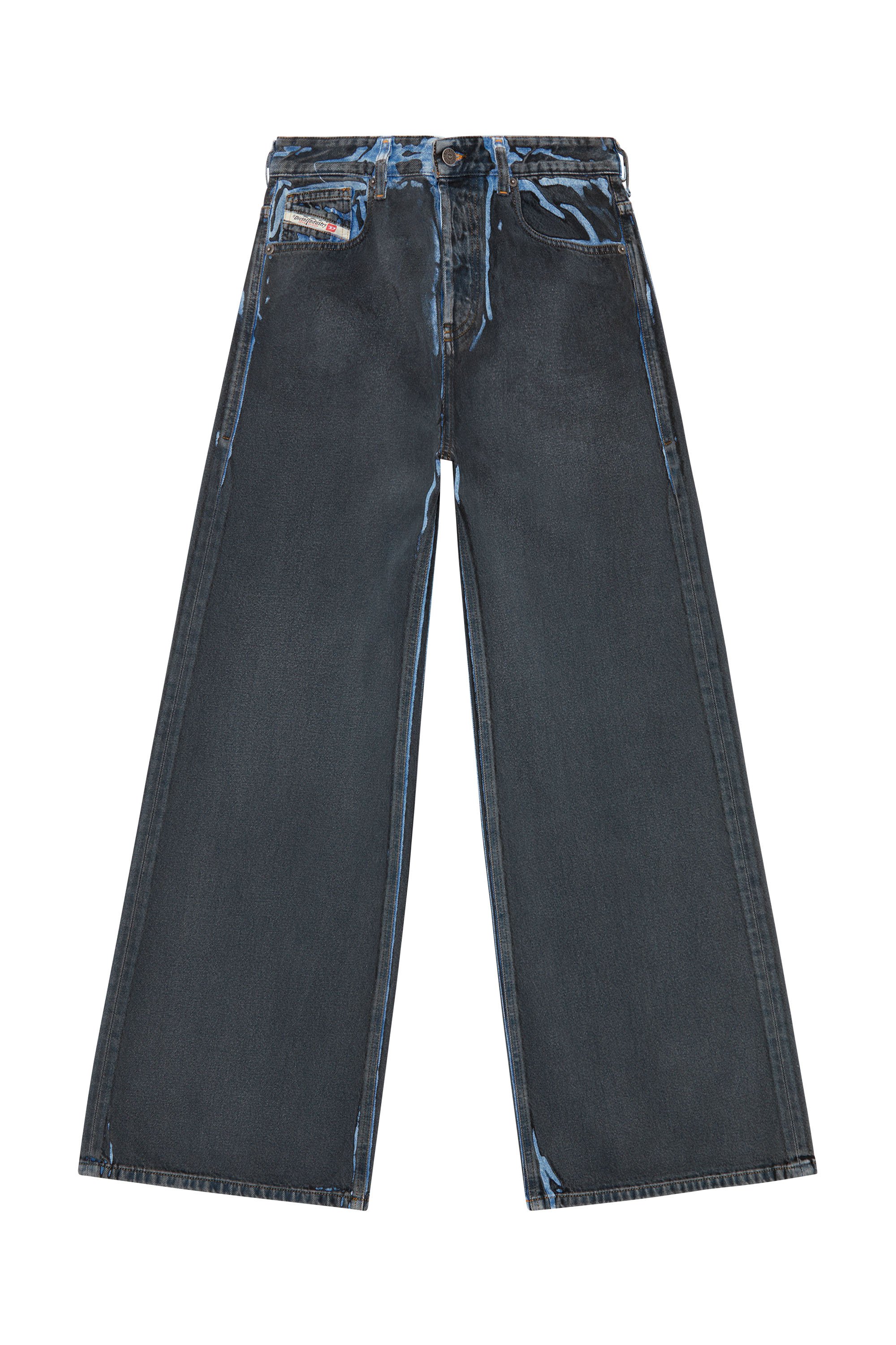 Diesel - Straight Jeans 1996 D-Sire 09I47, Negro/Gris oscuro - Image 5