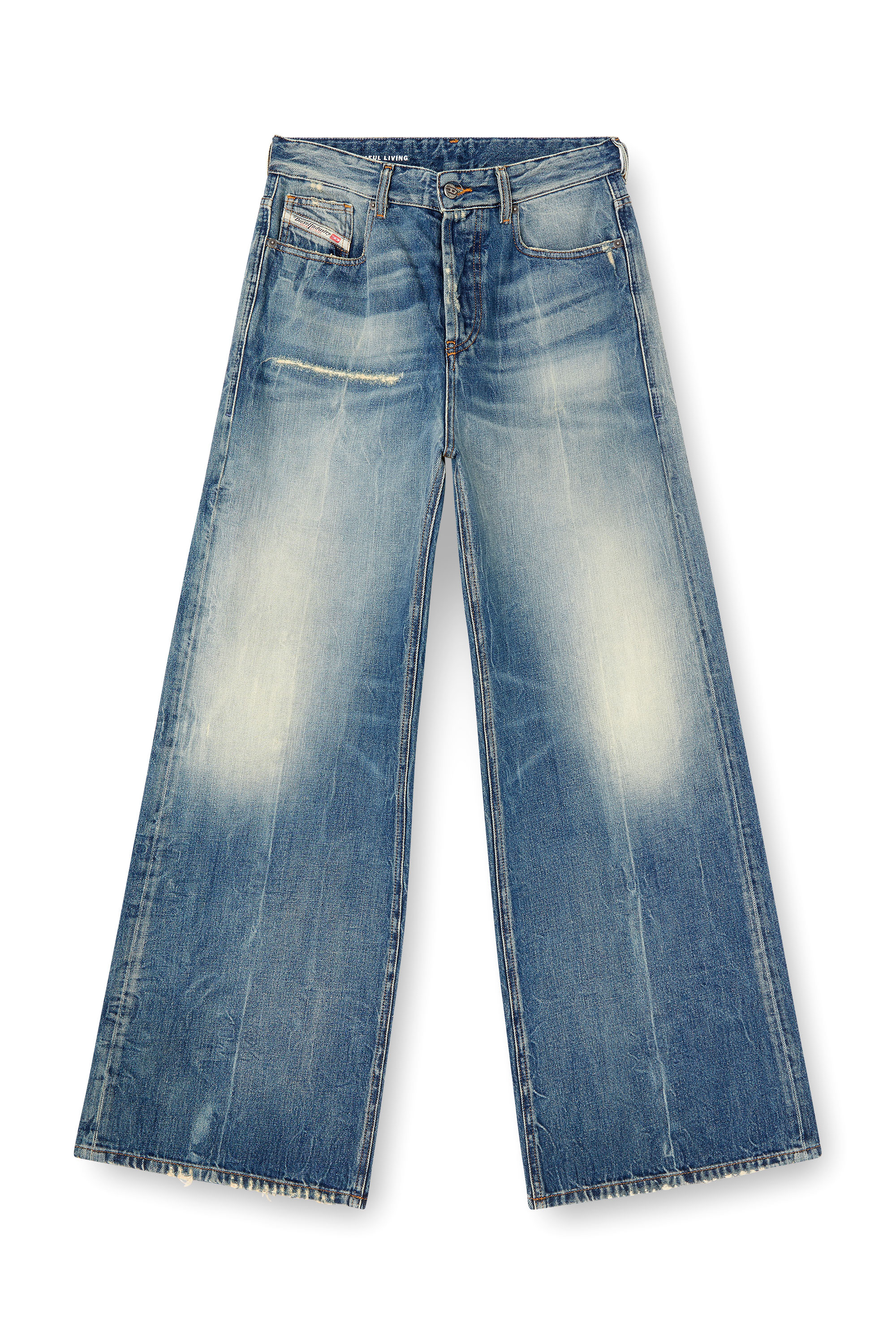 Diesel - Relaxed Jeans 1996 D-Sire 09L47 Mujer, Azul medio - 3