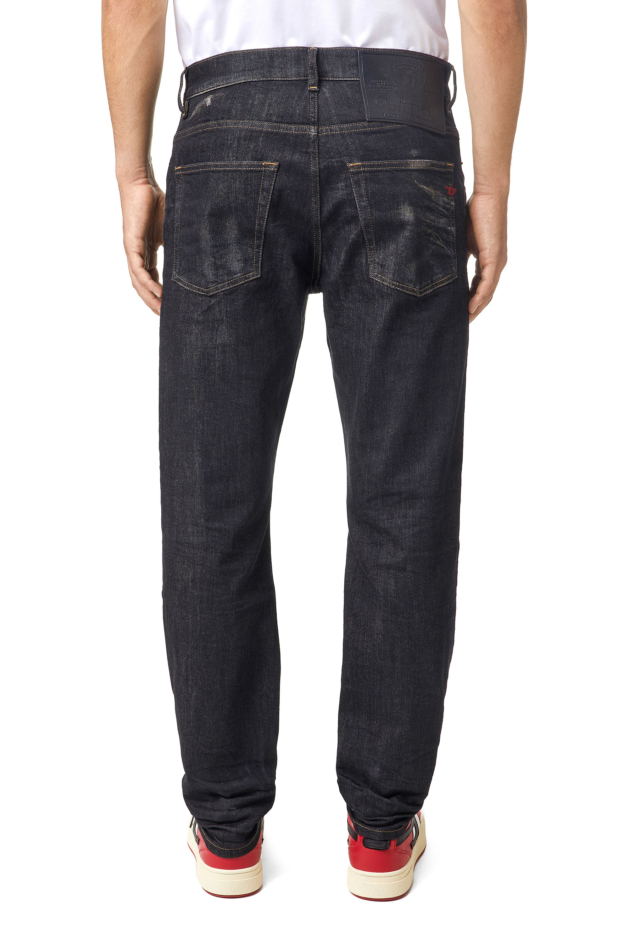Diesel - 2005 D-FINING 09A87 Tapered Jeans, Negro/Gris oscuro - Image 2