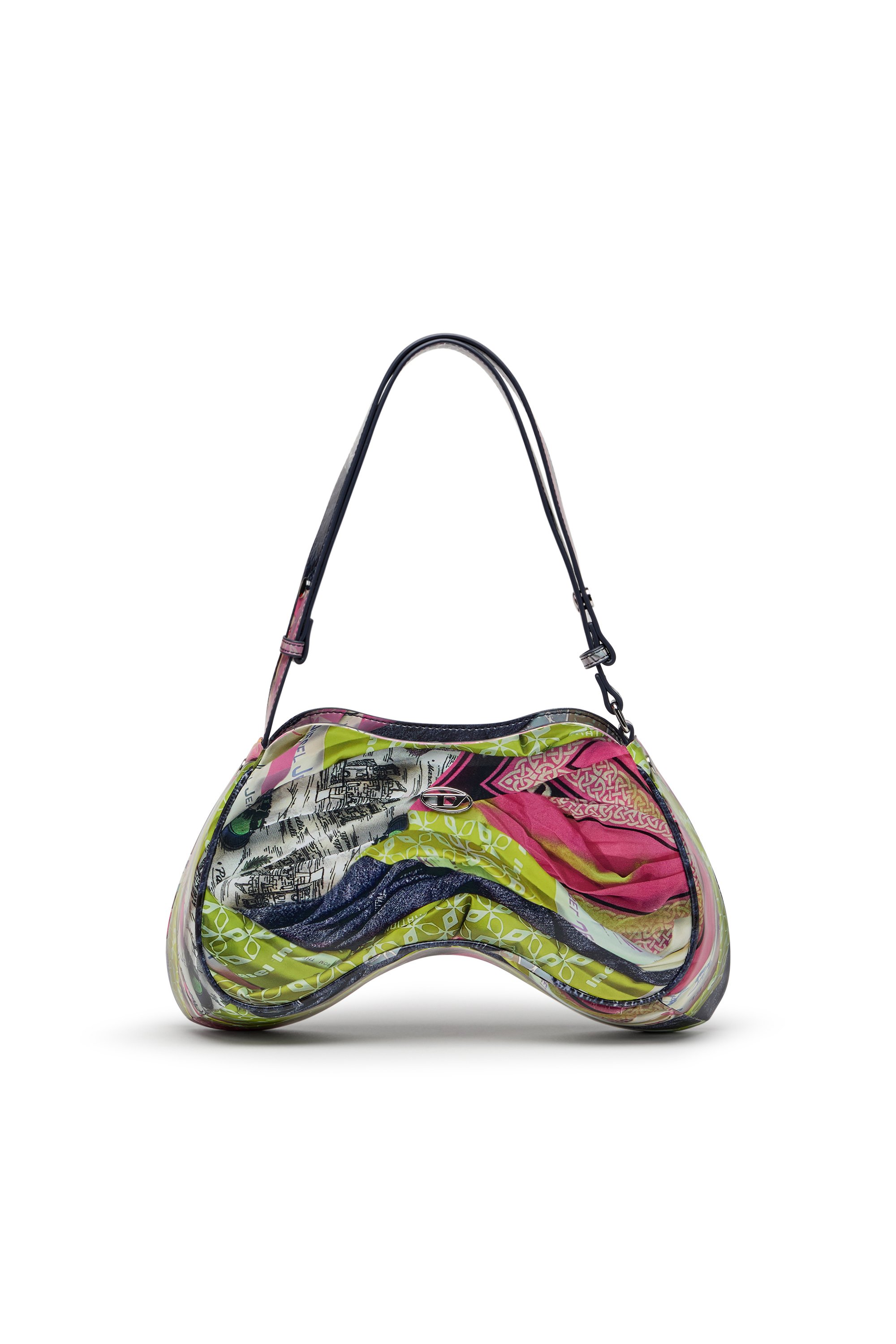 Diesel - PLAY SHOULDER, Play-Bolso de hombro brillante Mujer in Multicolor - 1