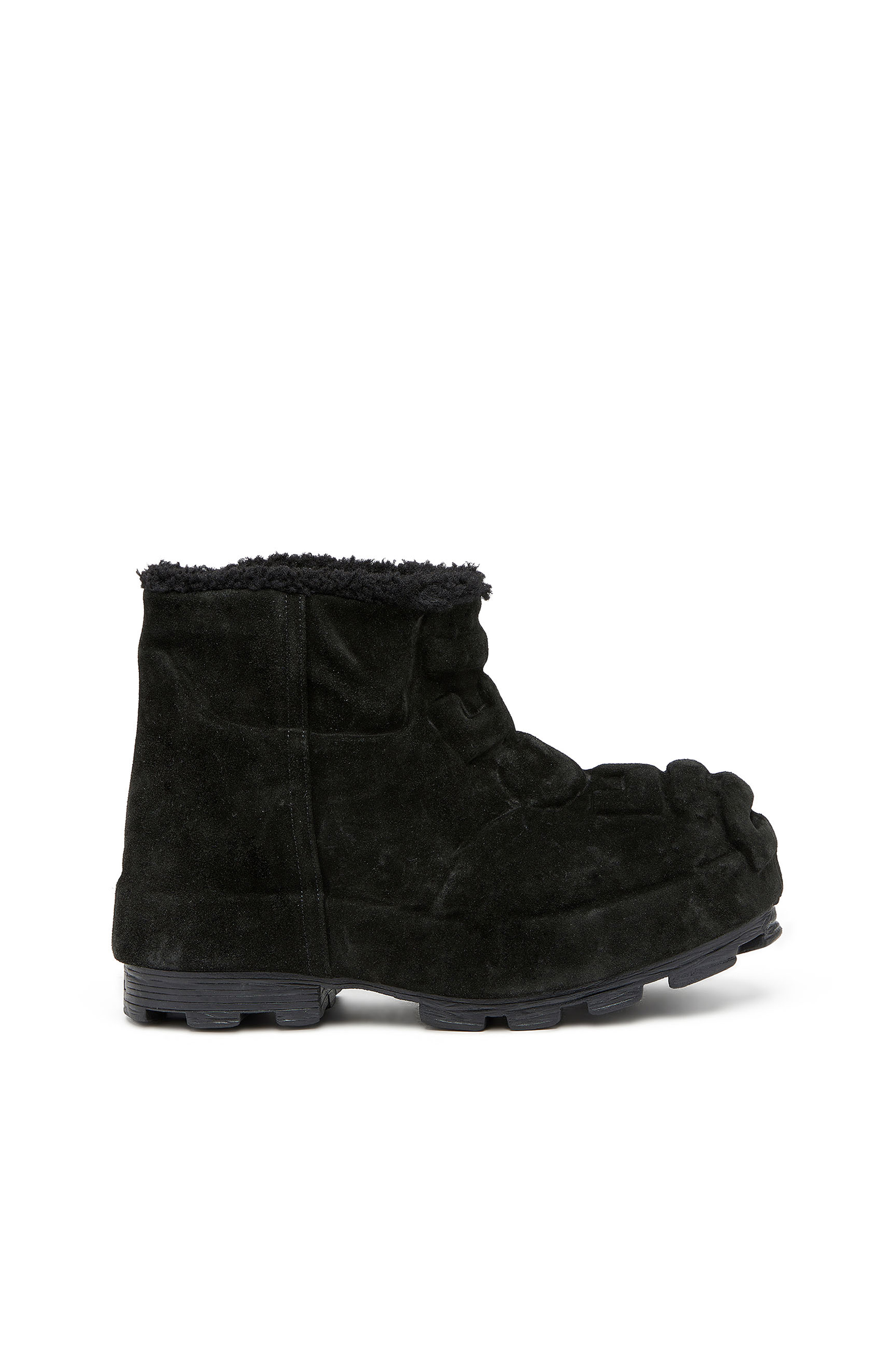 Diesel - D-HAMMER CH MD, D-Hammer-Botines de gamuza con logotipo en relieve Unisex in Negro - 1