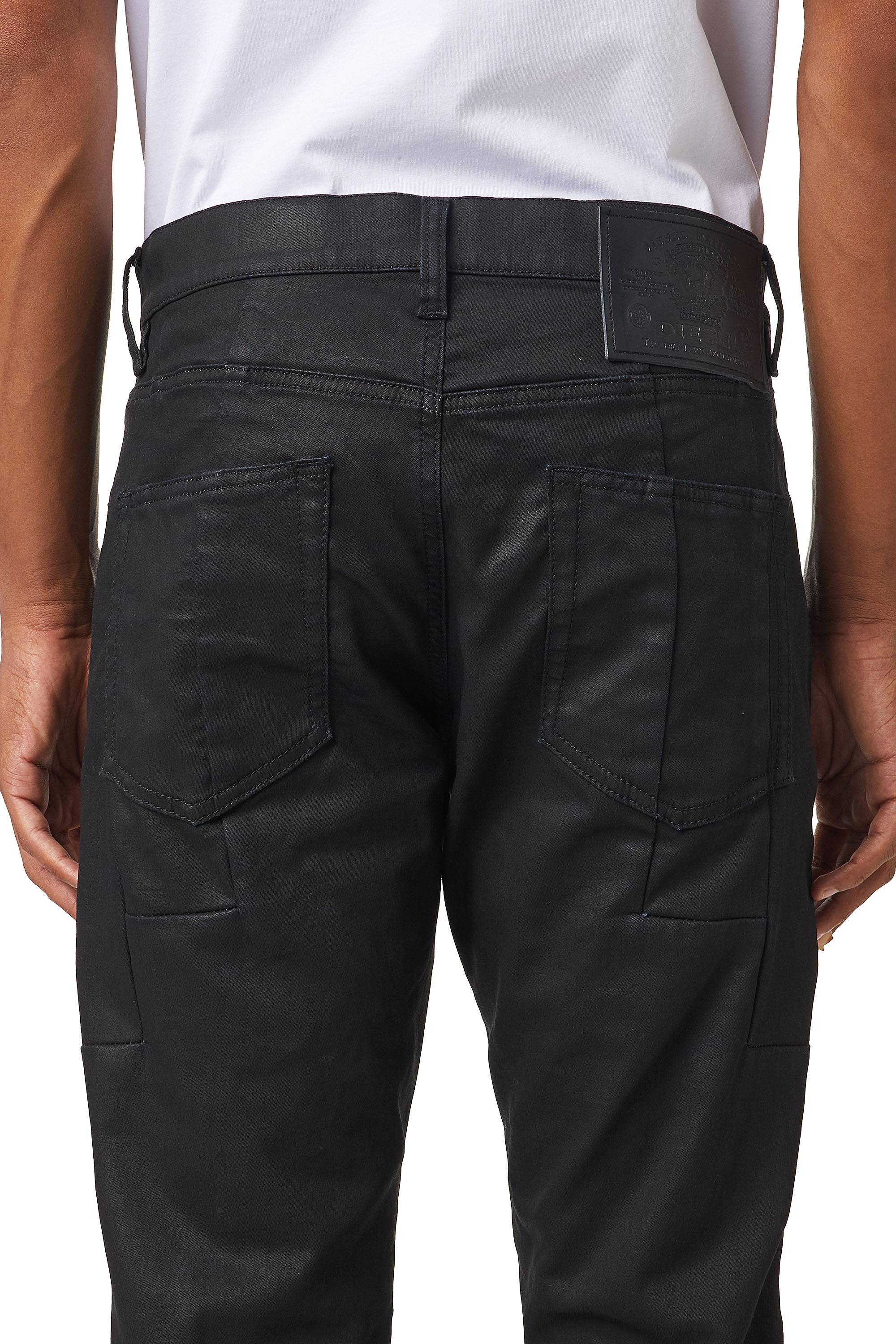 Diesel - D-Strukt JoggJeans® 069YH Slim, Negro/Gris oscuro - Image 4