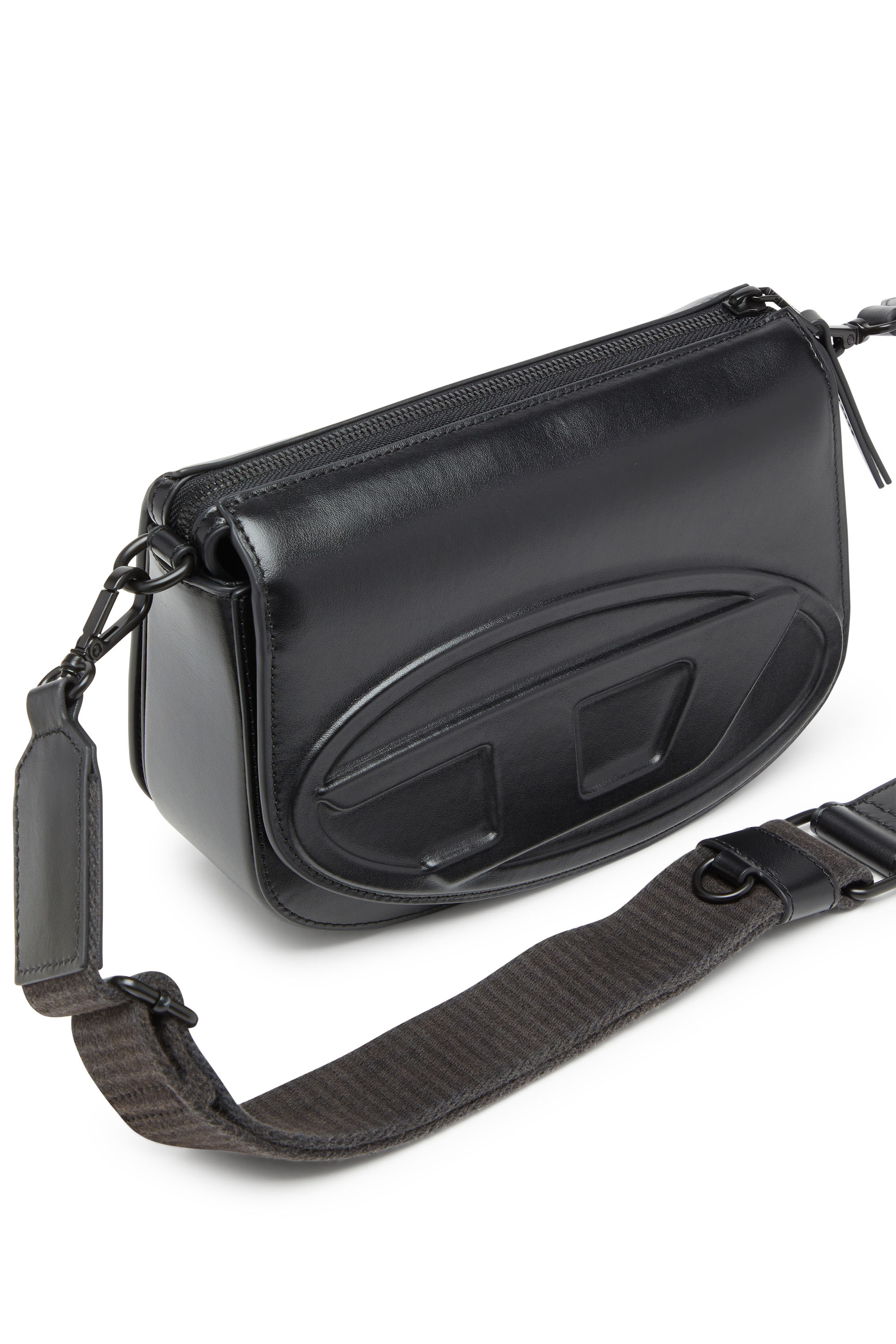 Diesel - 1DR CAMERA BAG, 1DR-Bolso tipo cámara de cuero de primera calidad Hombre in Negro - 5