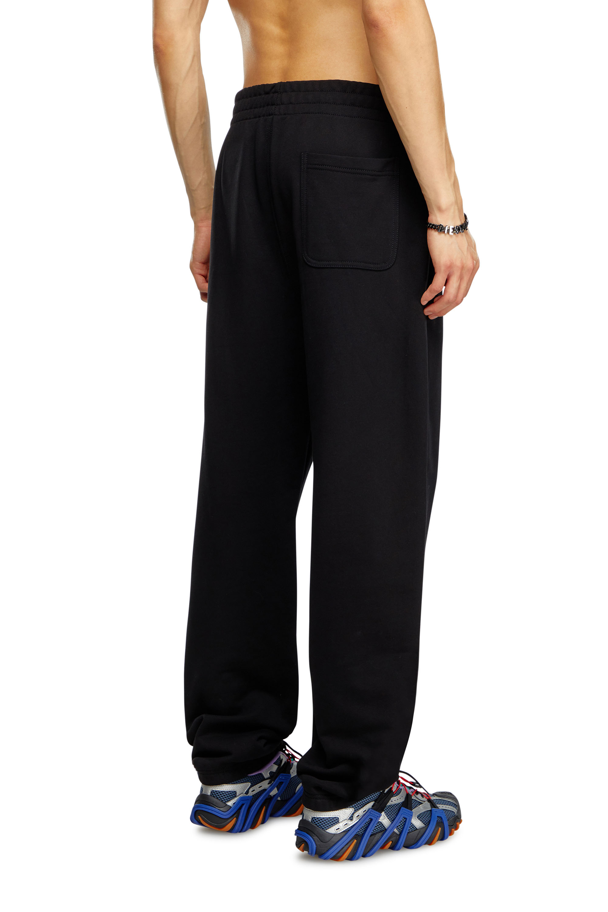 Diesel - P-MARKY-D, Man Track pants with embroidered D patch in Black - Image 3
