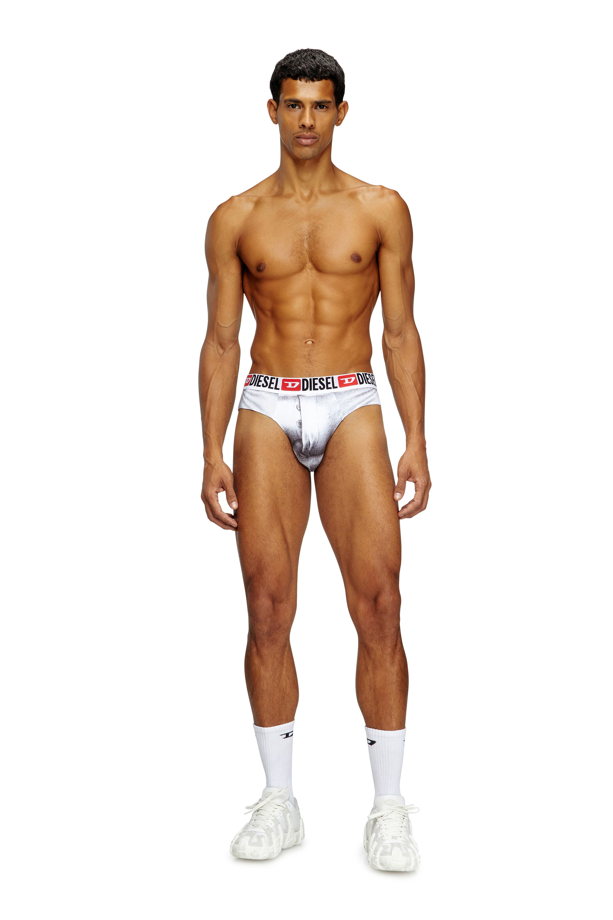 Diesel - PR-ANDRE, Slip con estampado gráfico Hombre in Blanco - 1