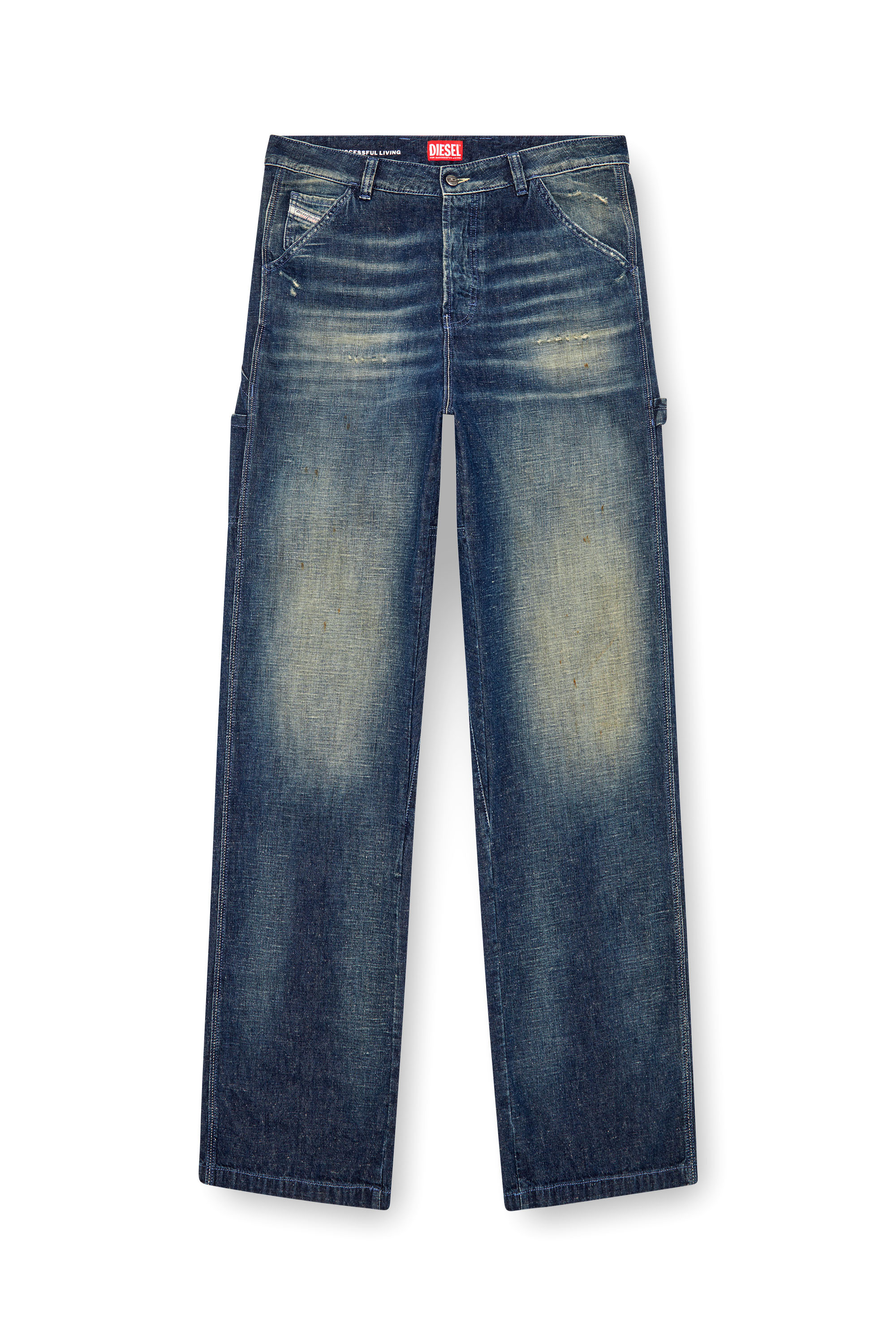 Diesel - Straight Jeans D-Livery 09J91 Hombre, Azul Oscuro - 3