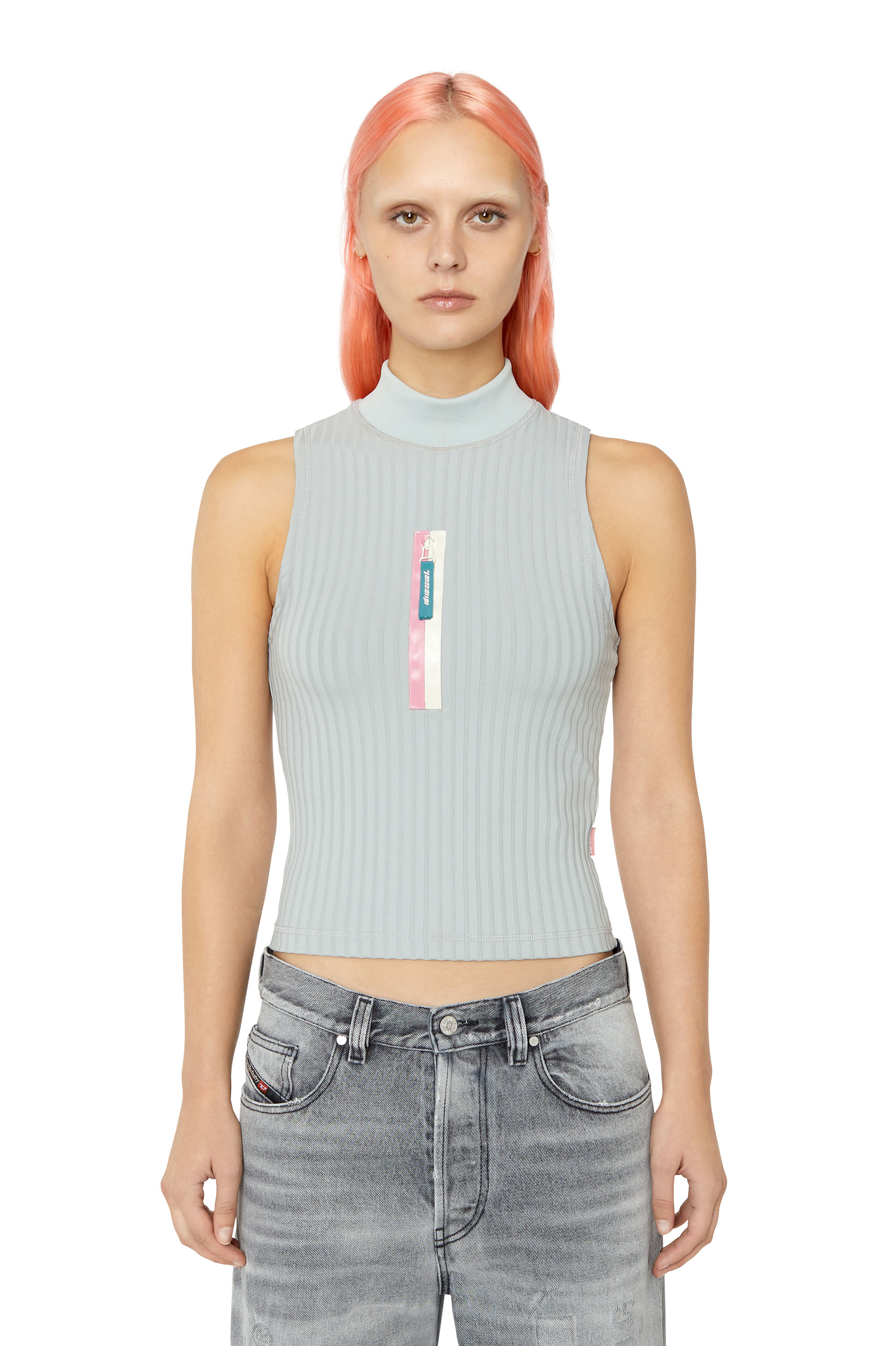 Diesel - T-VAZER, Light Grey - Image 1