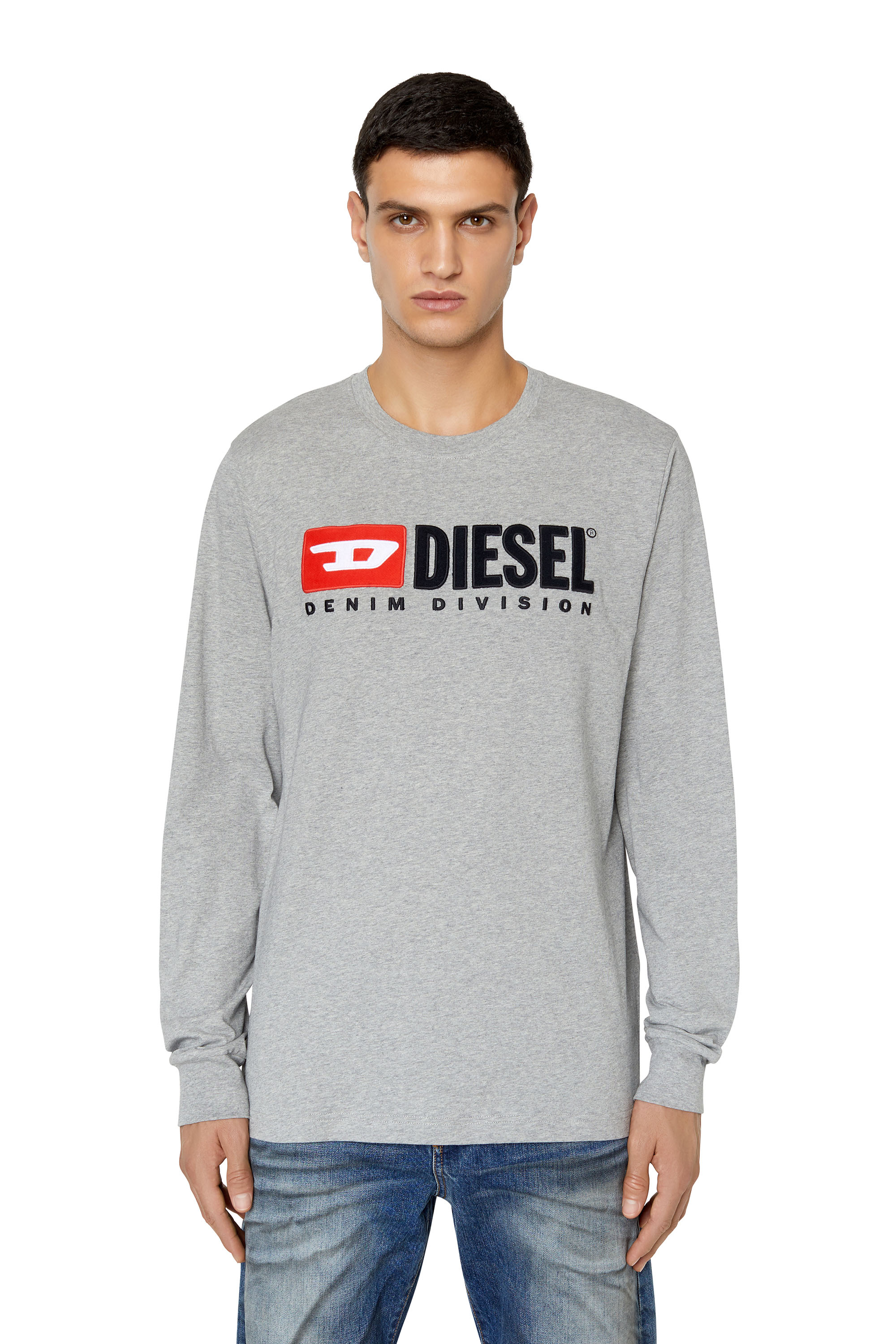 Diesel - T-JUST-LS-DIV, Gris - Image 1