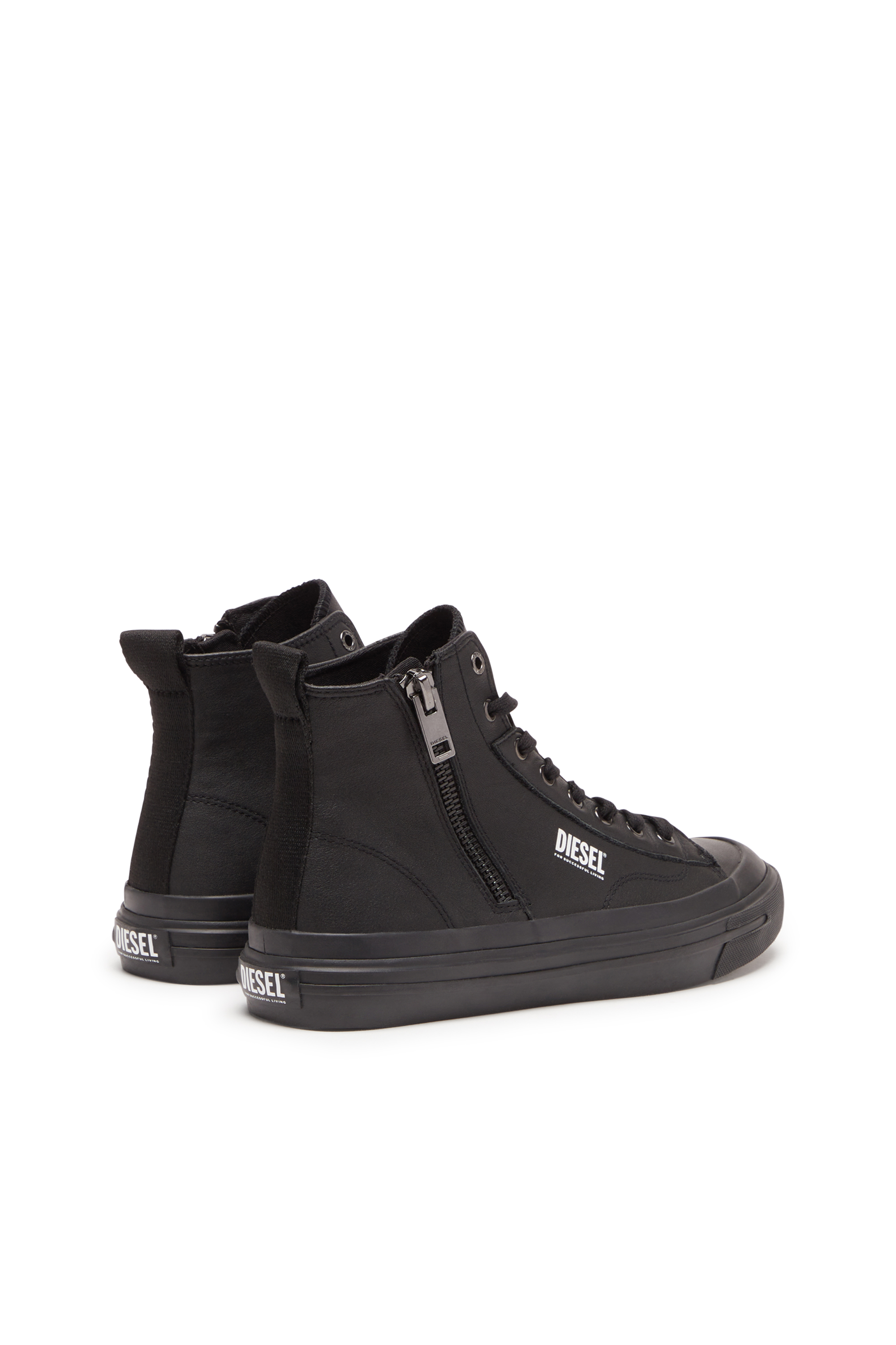 Diesel - S-ATHOS DV MID, Man S-Athos Dv Mid - High-top sneakers with side zip in Black - Image 3