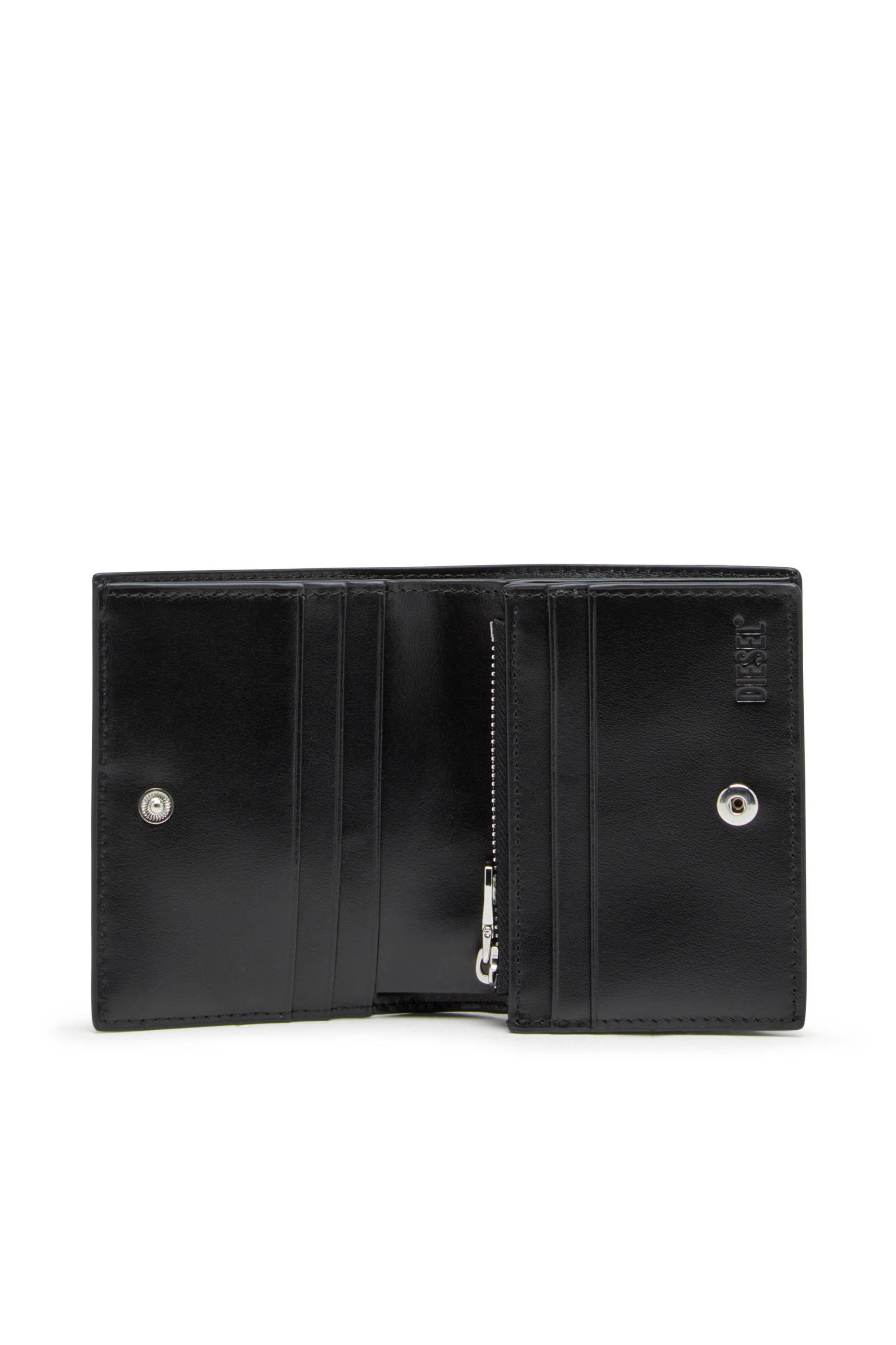 Diesel - PLAY BI FOLD III, Cartera de poliuretano brillante Mujer in Negro - 3