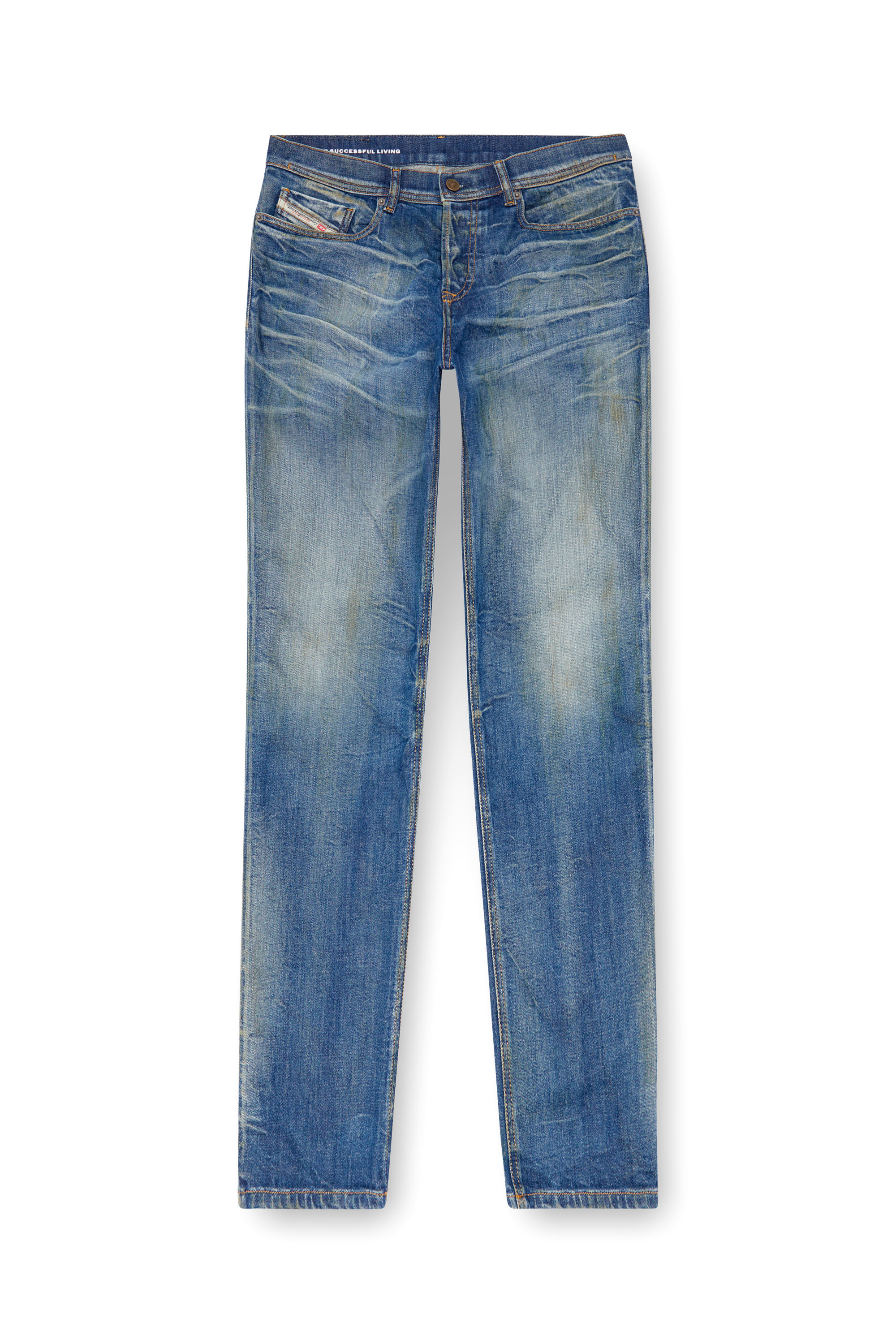 Diesel - Tapered Jeans 2023 D-Finitive 09J66, Hombre Tapered Jeans - 2023 D-Finitive in Azul marino - Image 3