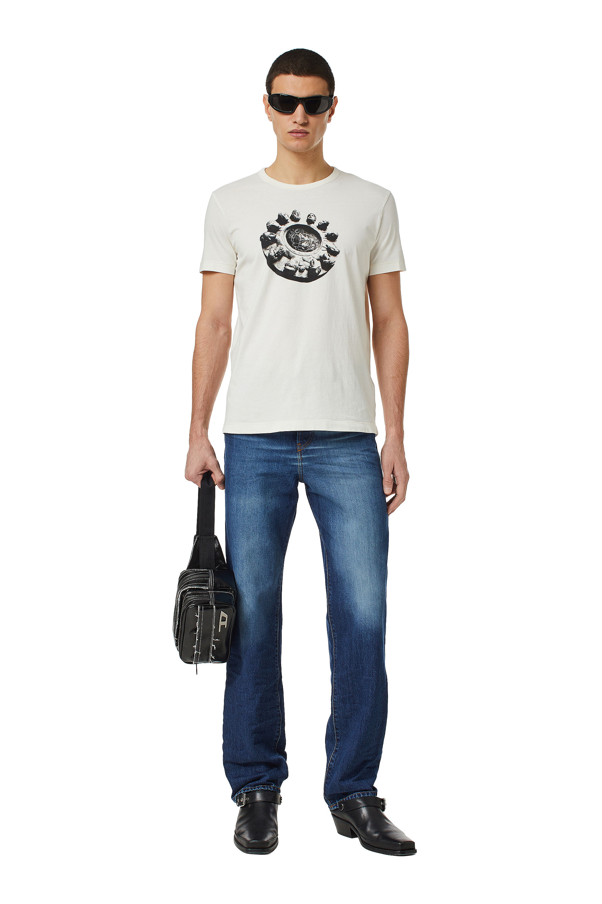 1955 09C65 Straight Jeans, Azul medio Diesel - 1955 09C65 Straight Jeans, Azul medio - Image 1
