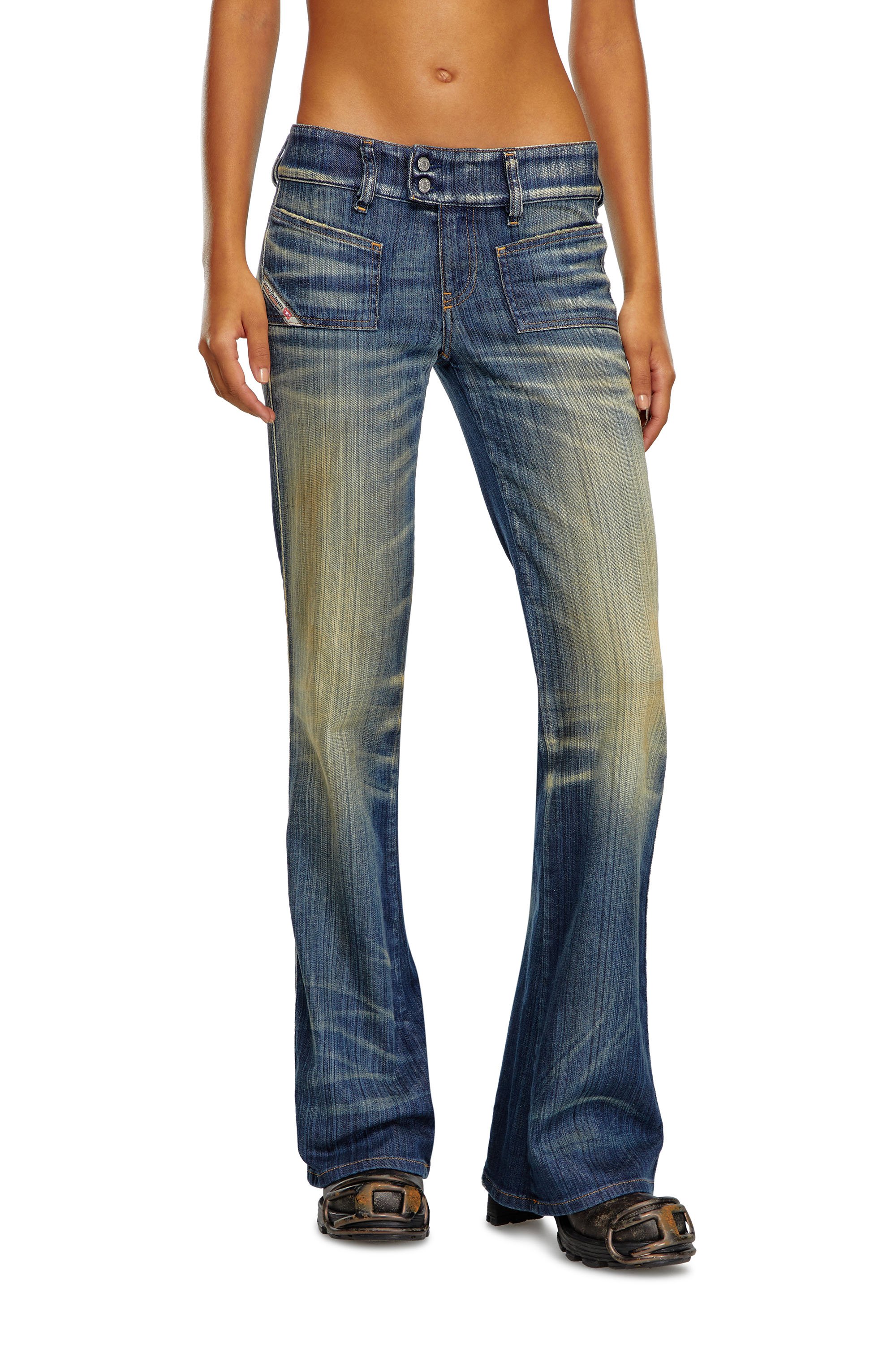 Diesel - Bootcut and Flare Jeans D-Hush 09J46, Mujer Bootcut y Flare Jeans - D-Hush in Azul marino - Image 1