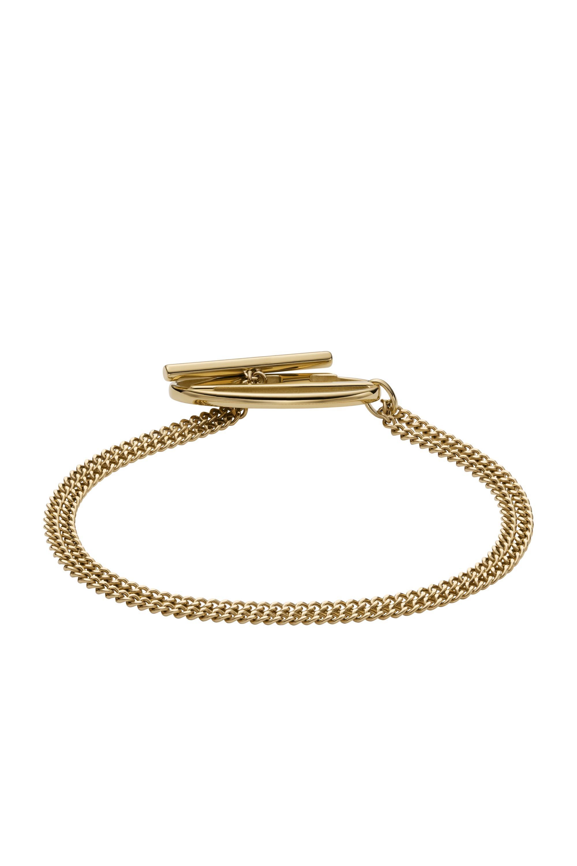 Diesel - DX1571710 JEWEL, Unisex's Gold-Tone Stainless Steel Chain Bracelet in Gold - 3