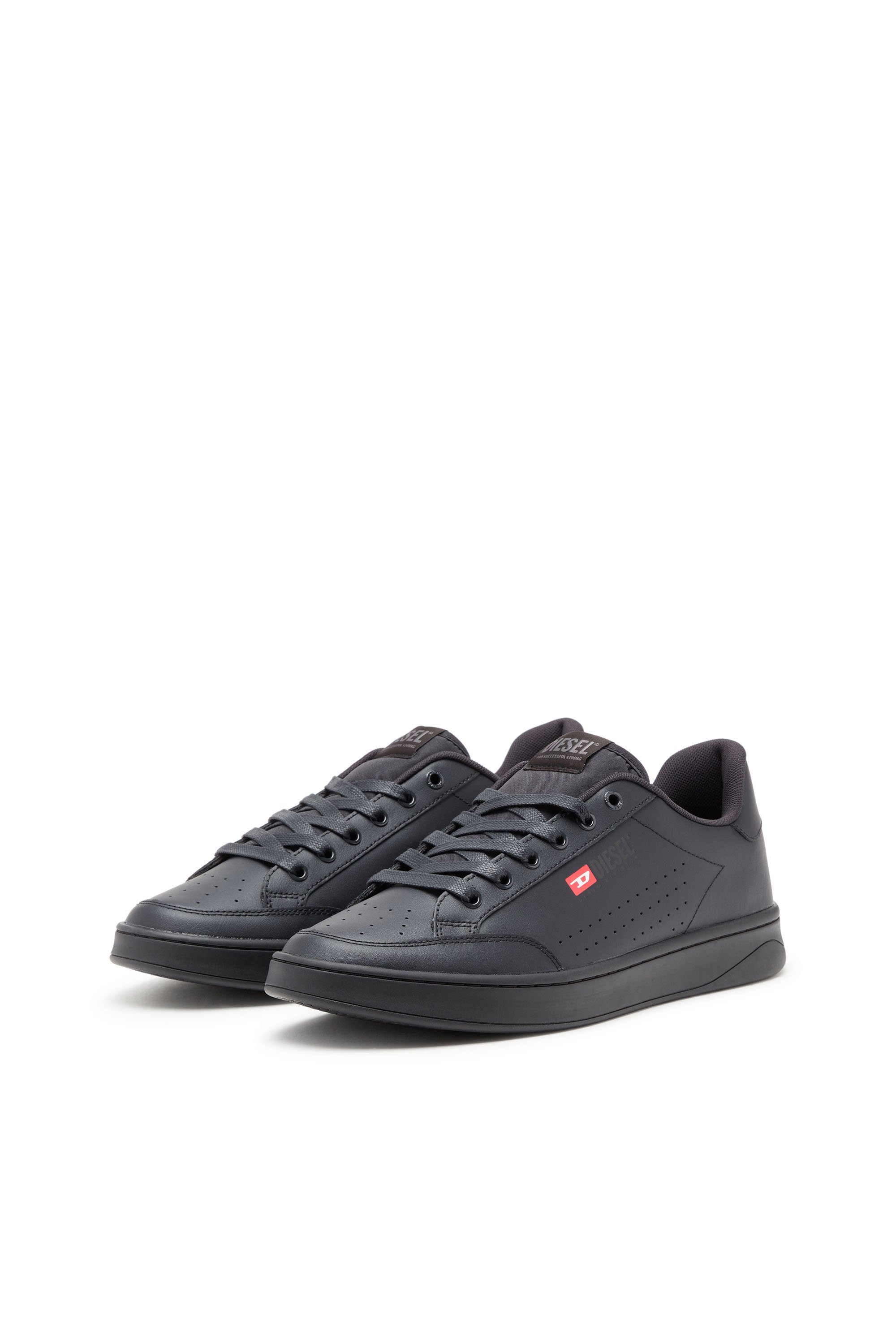 Diesel - S-ATHENE VTG, Man S-Athene-Low-top sneakers in leather and nylon in Black - Image 8