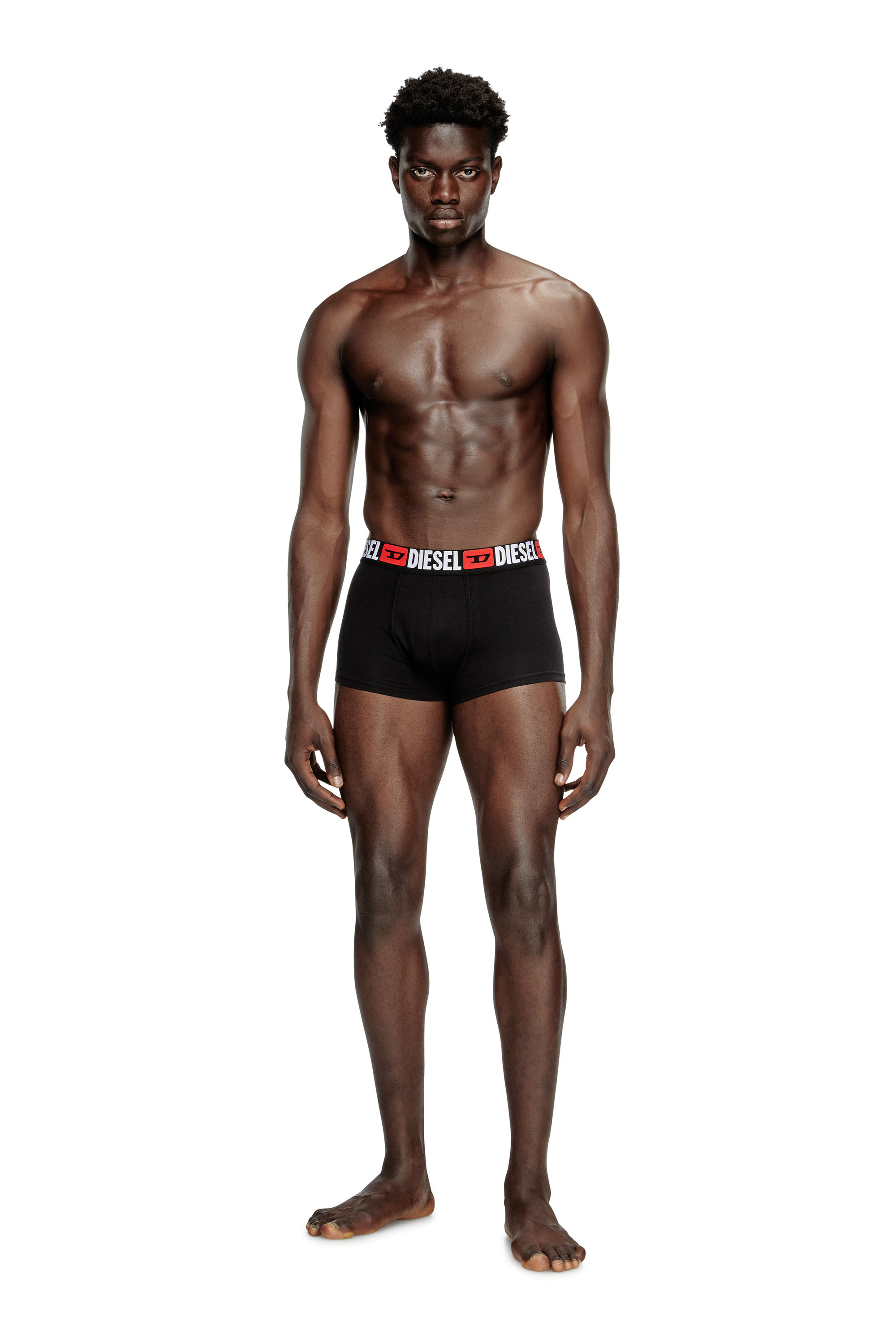 Men: Three-pack of all-over logo waist boxers | Diesel