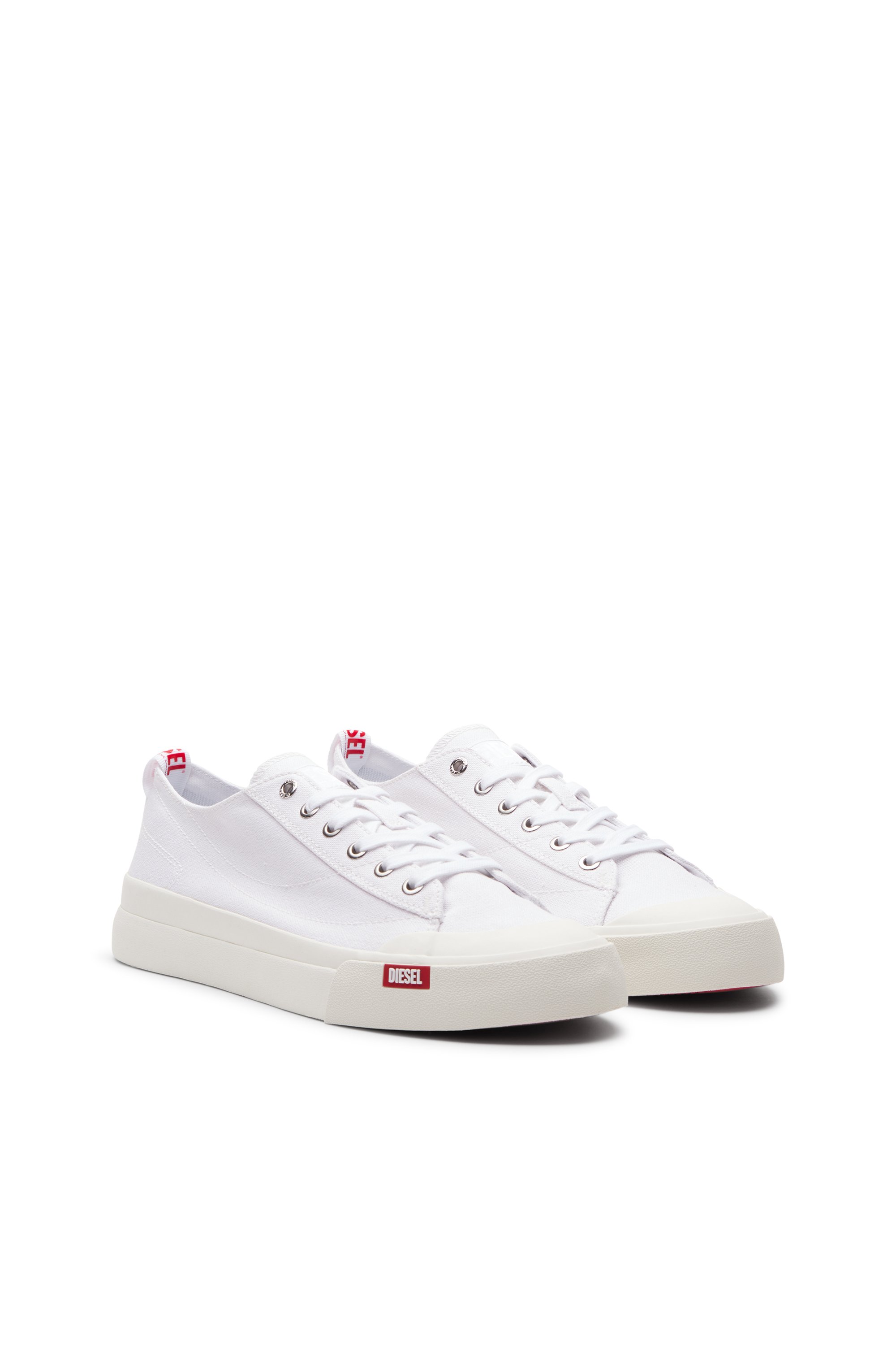 Diesel - S-ATHOS LOW, Man's S-Athos Low-Canvas sneakers in White - 2