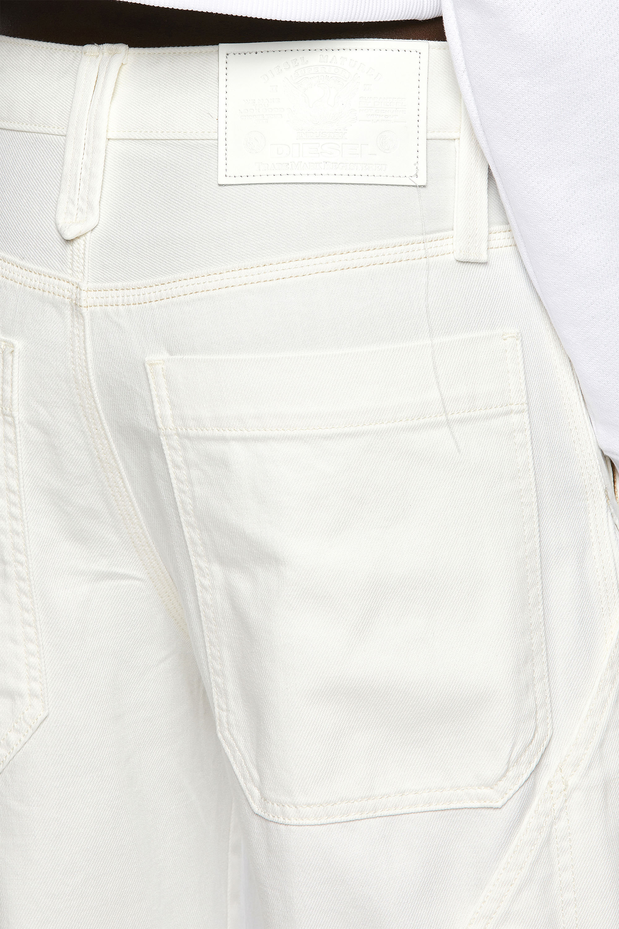 Diesel - D-Laly Wide Jeans 0HDAI, White - Image 4