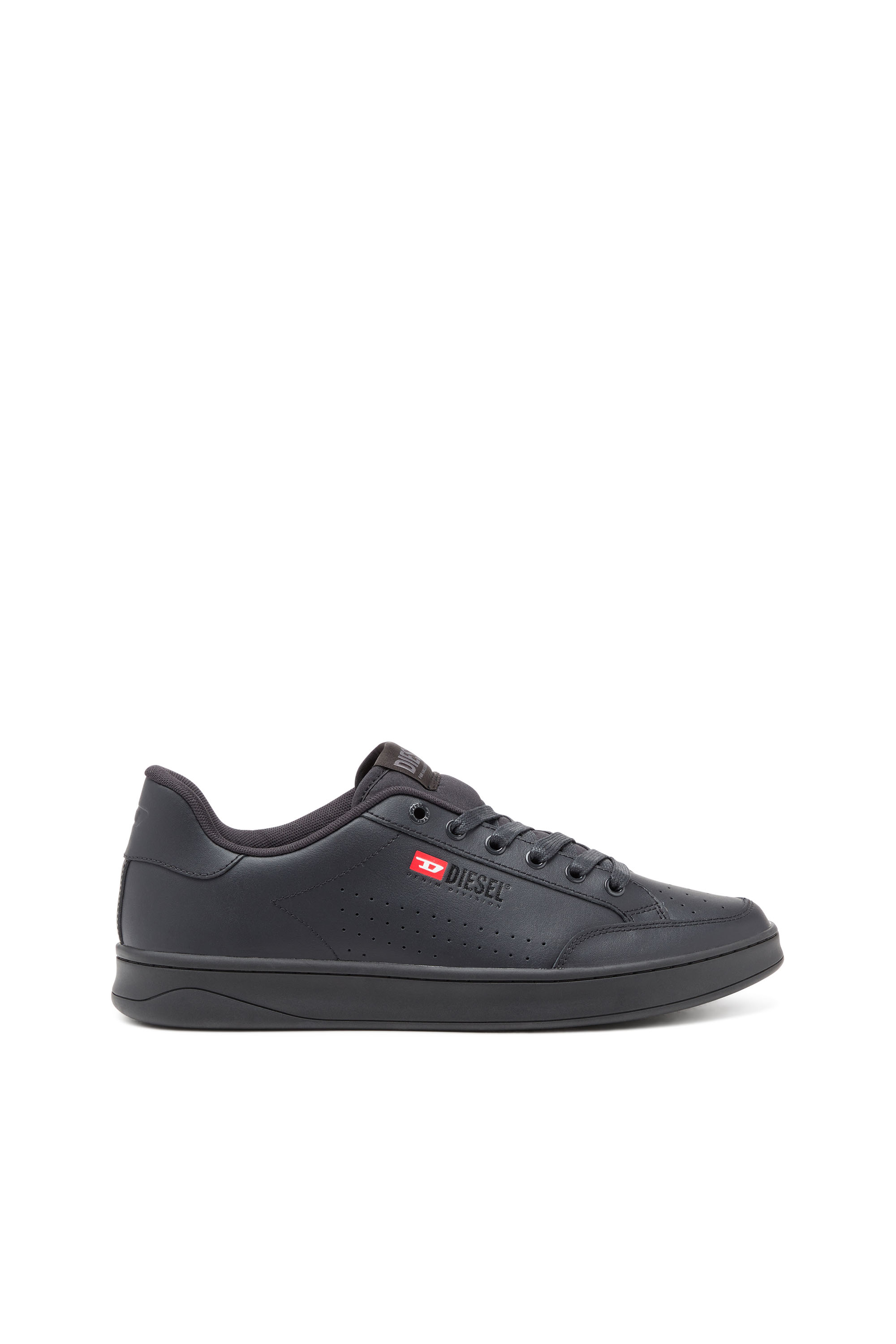Diesel - S-ATHENE VTG, Man S-Athene-Low-top sneakers in leather and nylon in Black - Image 1