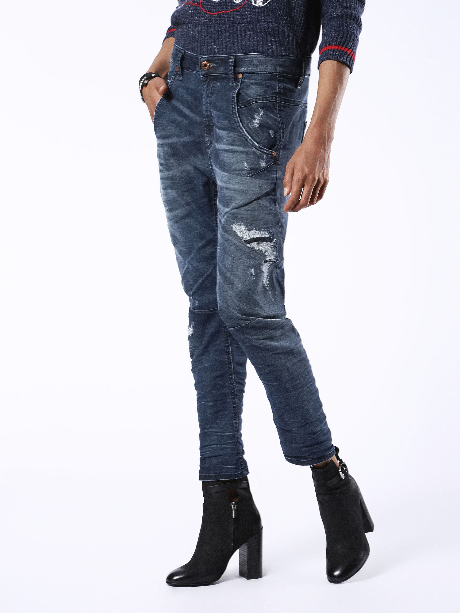Diesel - Fayza JoggJeans 0675M, Blue Jeans - Image 1