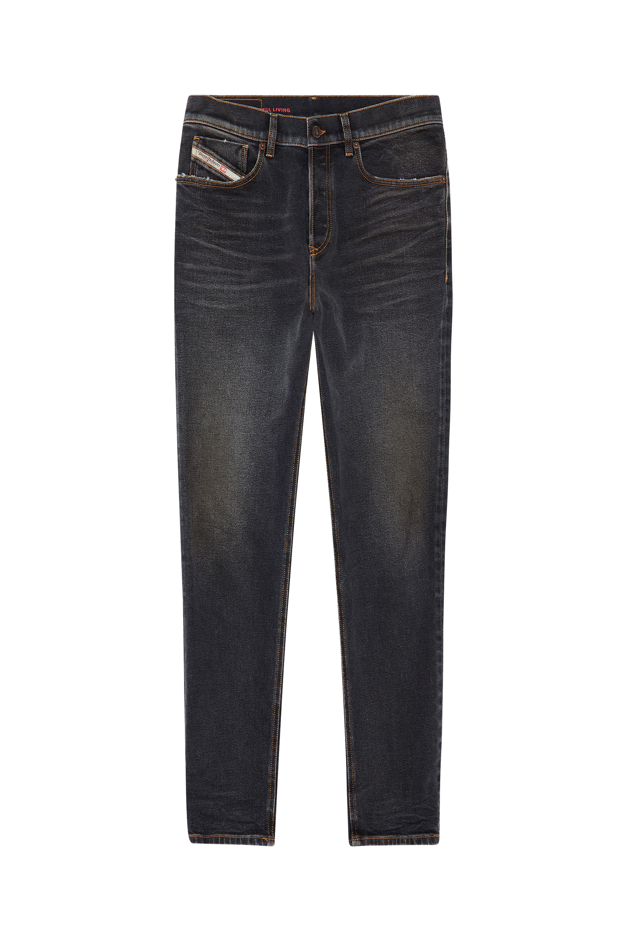 Diesel - 2005 D-FINING 09D66 Tapered Jeans, Negro/Gris oscuro - Image 1