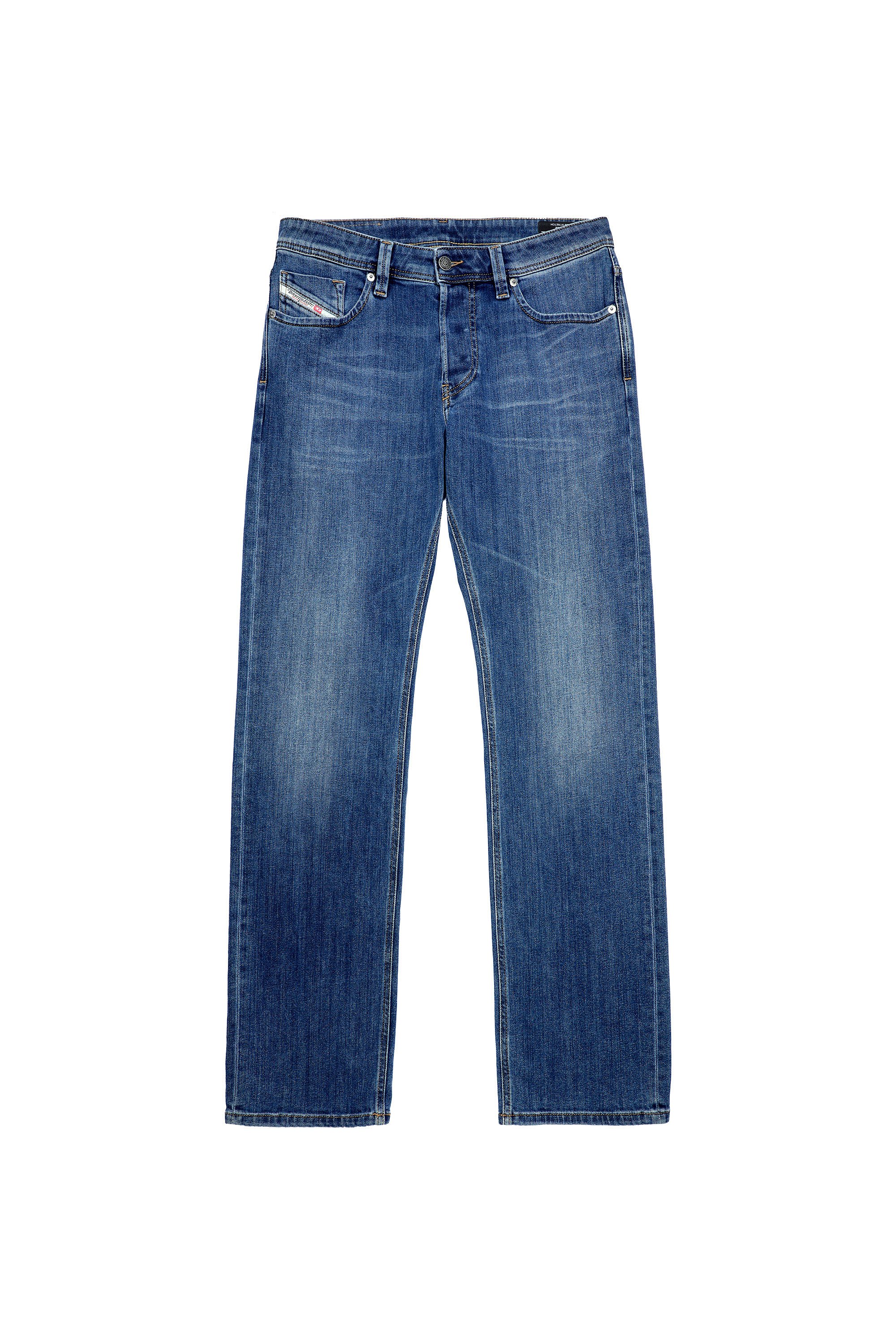 Diesel - Larkee Straight Jeans 09A80, Medium Blue - Image 6