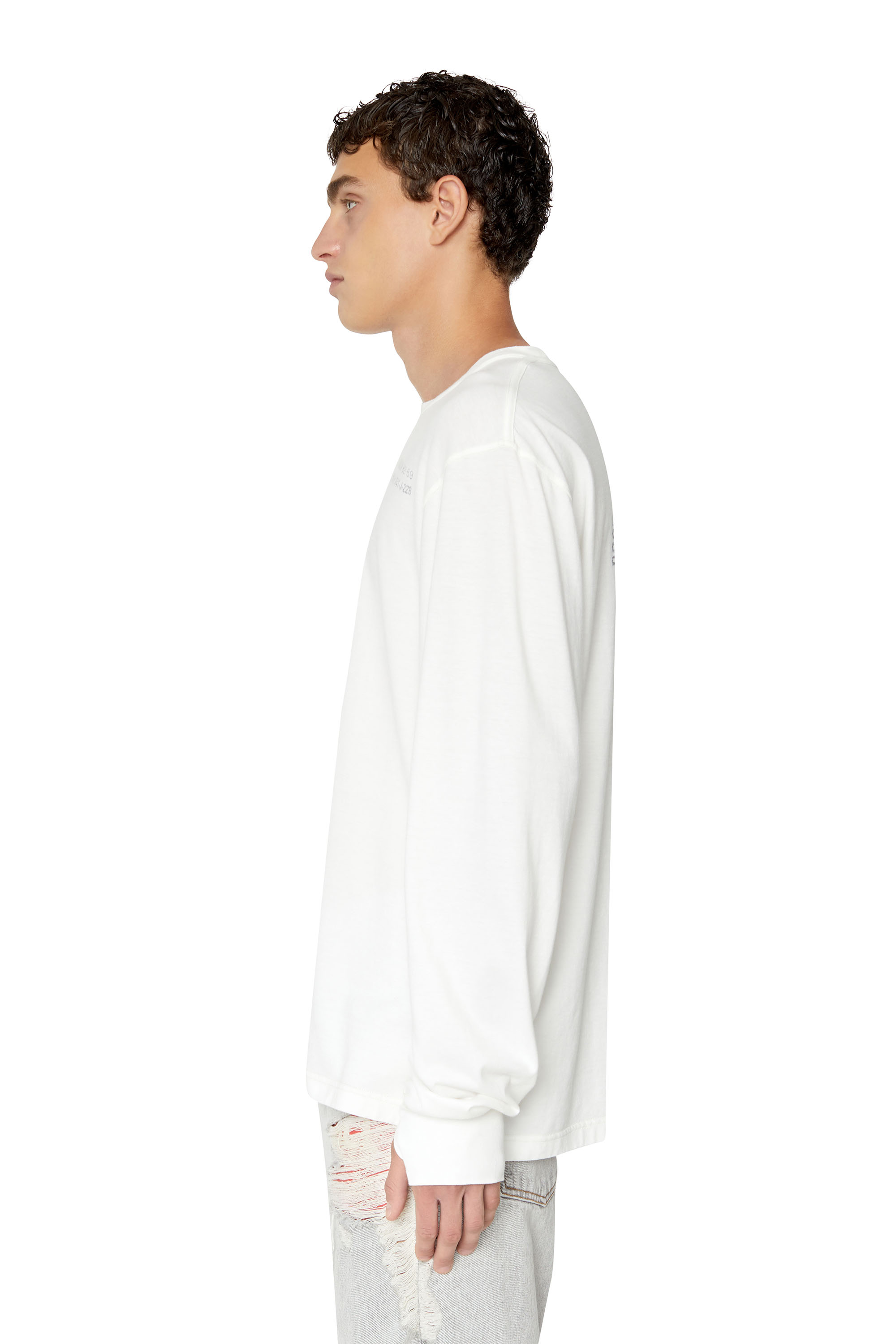 T-JUBIND-LS-SLITS Man: Long-sleeve T-shirt with logo prints | Diesel