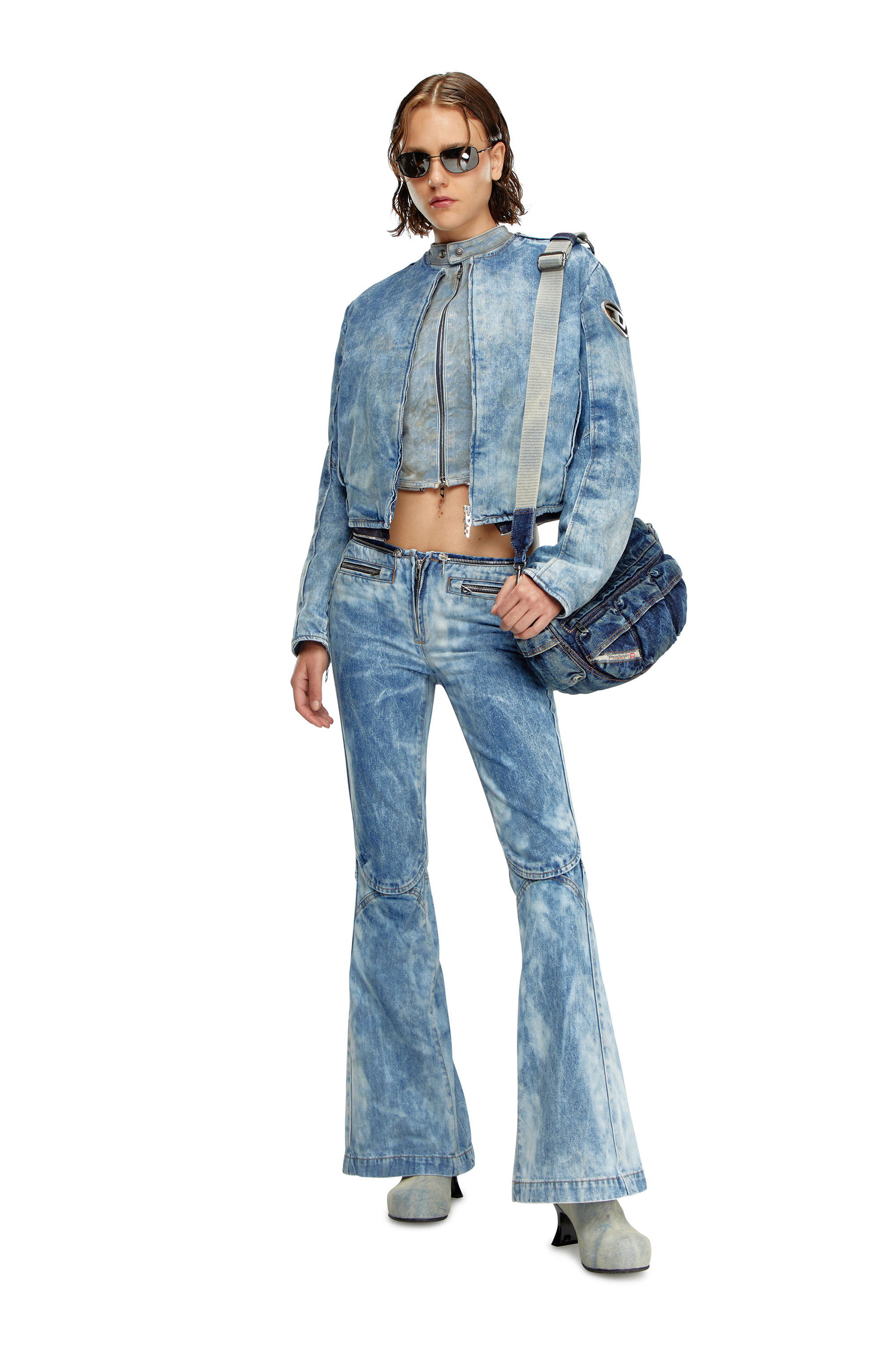 Diesel - Straight Jeans D-Gen 0PGAM, Mujer Straight Jeans - D-Gen in Azul marino - Image 1